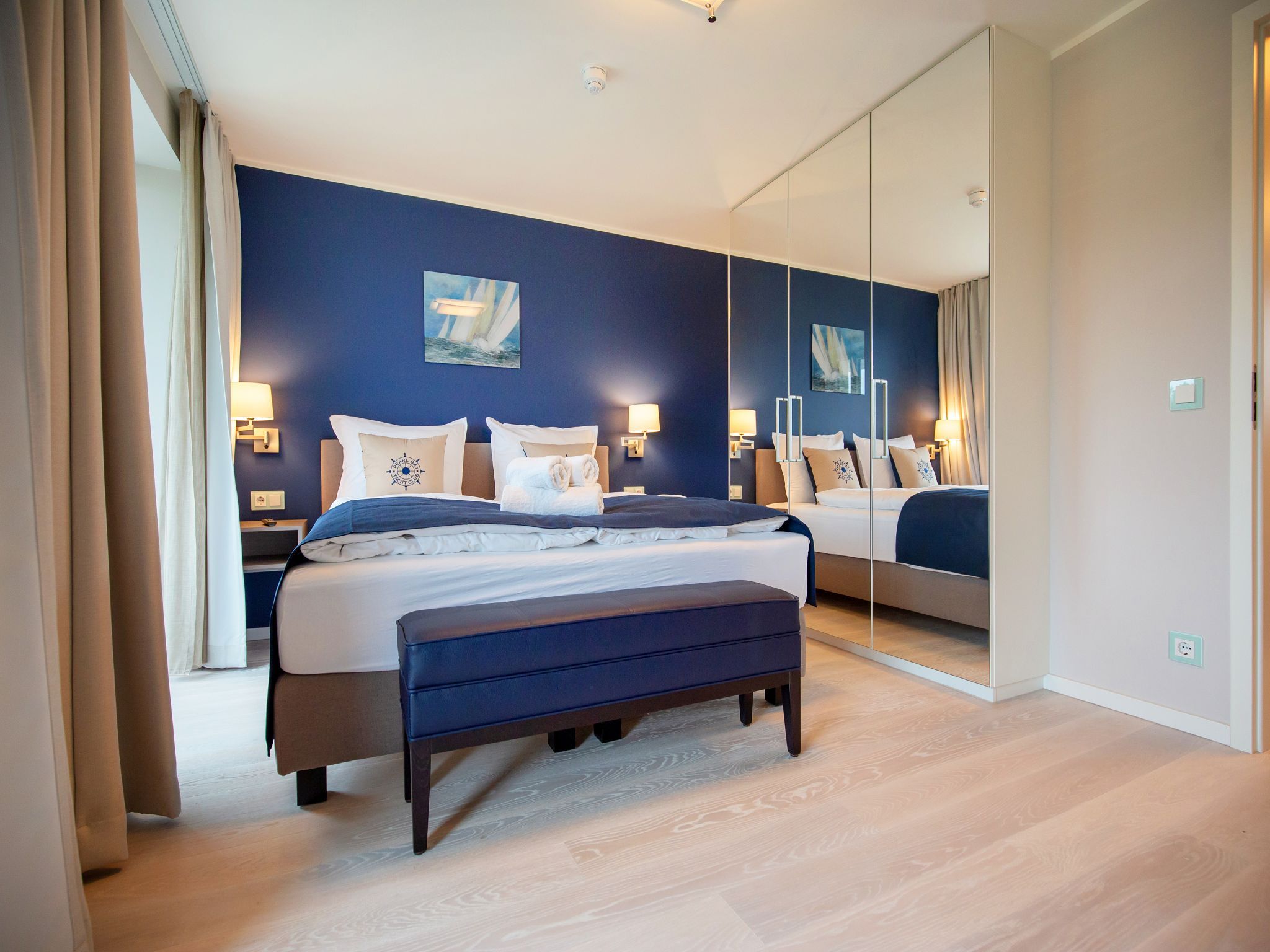 Dünenresidenz Prora Ferienwohnung mit Meerblick, 3 Schlafzimmern und Balkon (NP/206) Insel Rügen - Schlafzimmer