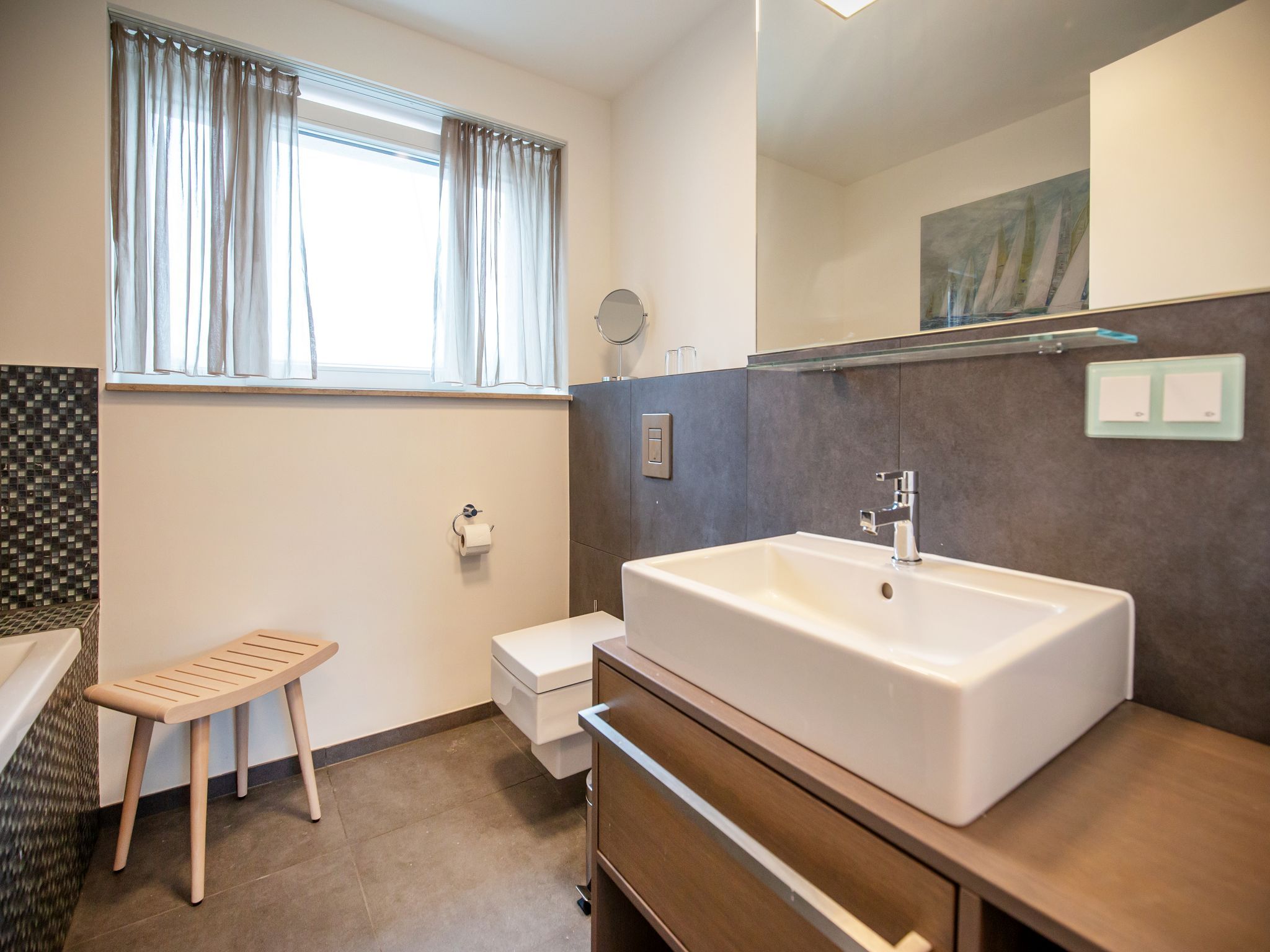 Dünenresidenz Prora Ferienwohnung mit Meerblick, 3 Schlafzimmern und Balkon (NP/206) Insel Rügen - Badezimmer