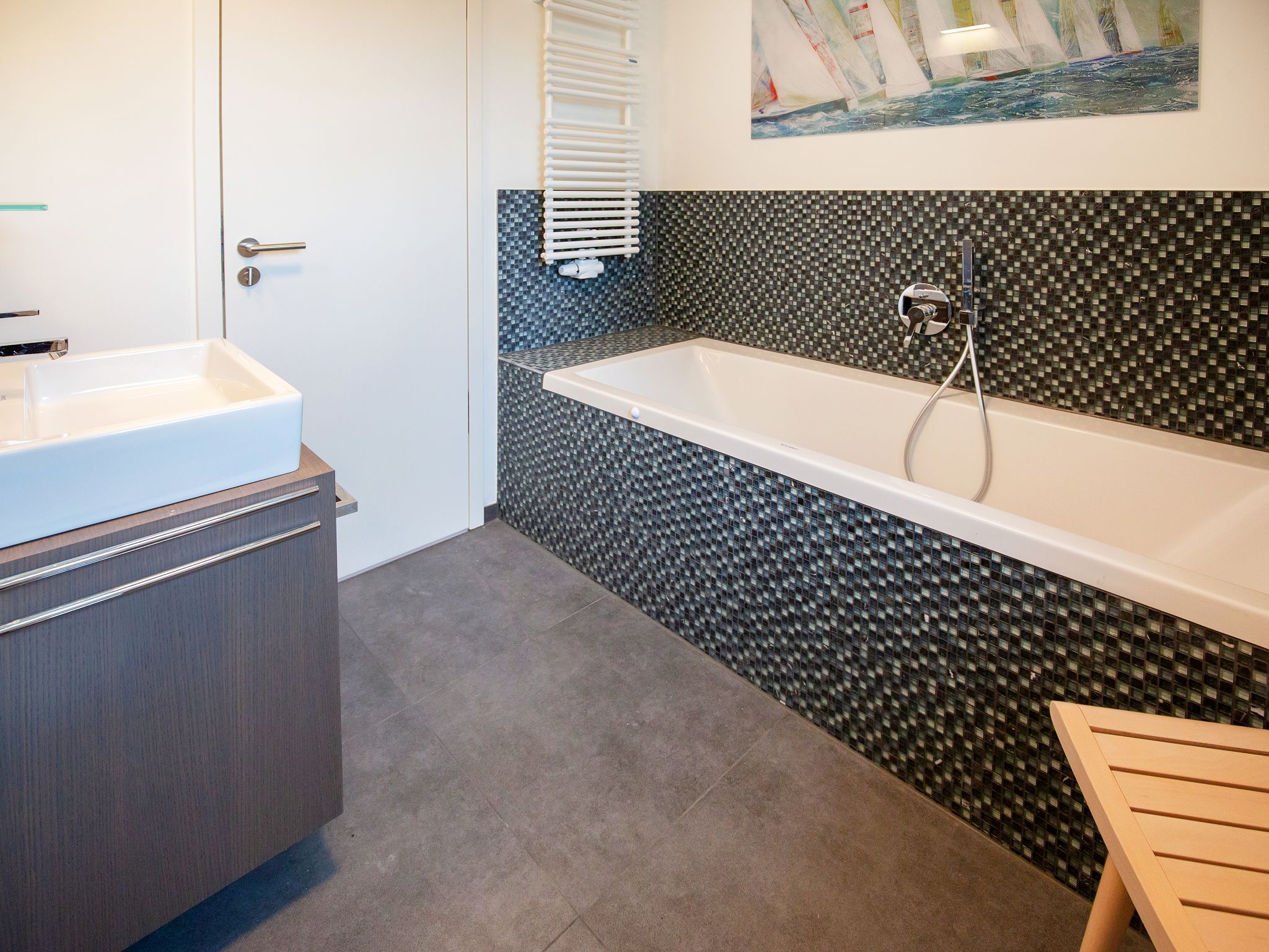 Dünenresidenz Prora Ferienwohnung mit Meerblick, 3 Schlafzimmern und Balkon (NP/206) Insel Rügen - Badezimmer