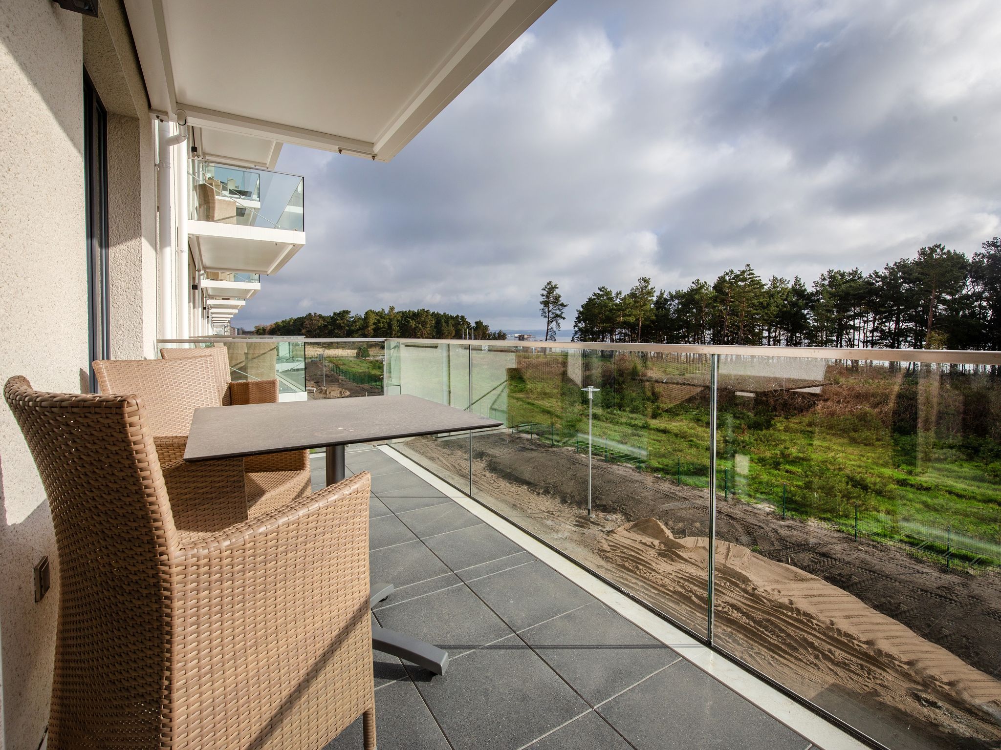 Dünenresidenz Prora Ferienwohnung mit Meerblick, 1 Schlafzimmer und Balkon (NP/213) Insel Rügen - Balkon