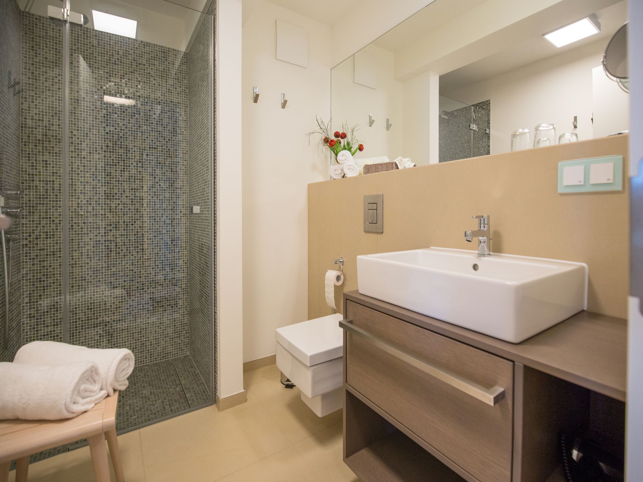 Dünenresidenz Prora Ferienwohnung mit Meerblick, 2 Schlafzimmern und Balkon (NP/304) Insel Rügen - Badezimmer