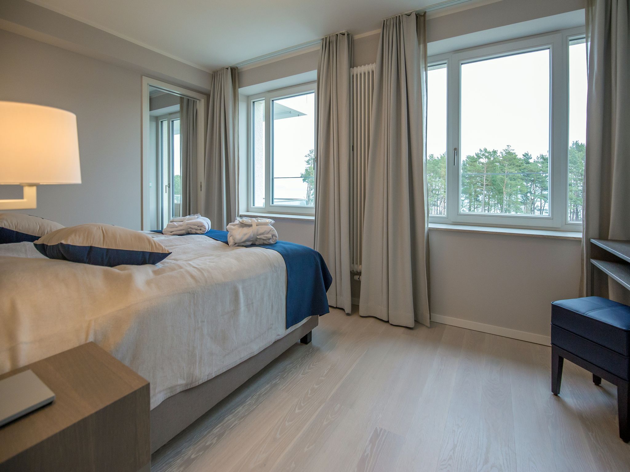 Dünenresidenz Prora Ferienwohnung mit Meerblick, 2 Schlafzimmern und Balkon (NP/307) Insel Rügen - Schlafzimmer