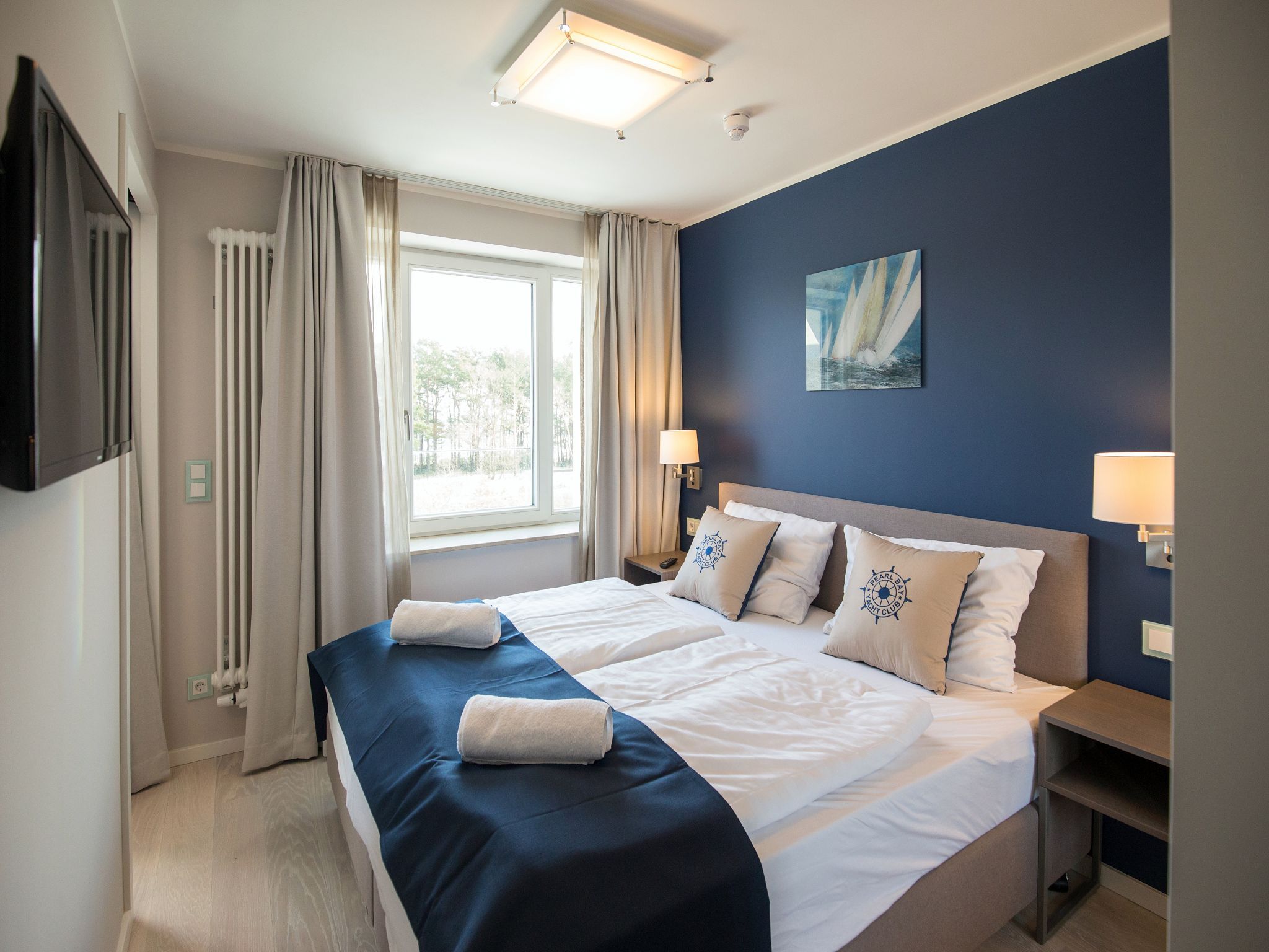 Dünenresidenz Prora Ferienwohnung mit Meerblick, 1 Schlafzimmer und Balkon (NP/308) Insel Rügen - Schlafzimmer