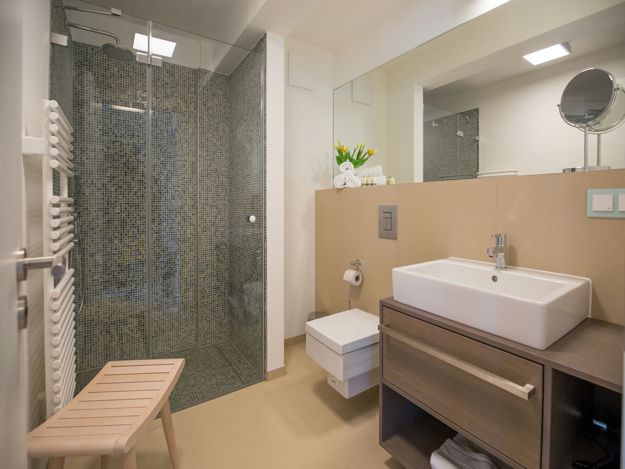 Dünenresidenz Prora Ferienwohnung mit Meerblick, 1 Schlafzimmer und Balkon (NP/308) Insel Rügen - Badezimmer