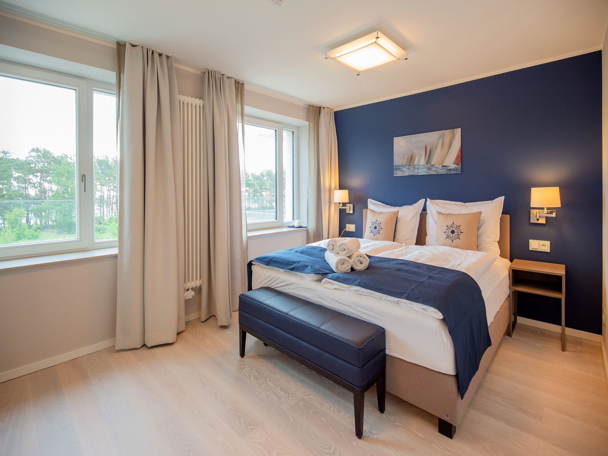 Dünenresidenz Prora Ferienwohnung mit Meerblick, 2 Schlafzimmern und Balkon (NP/311) Insel Rügen - Schlafzimmer