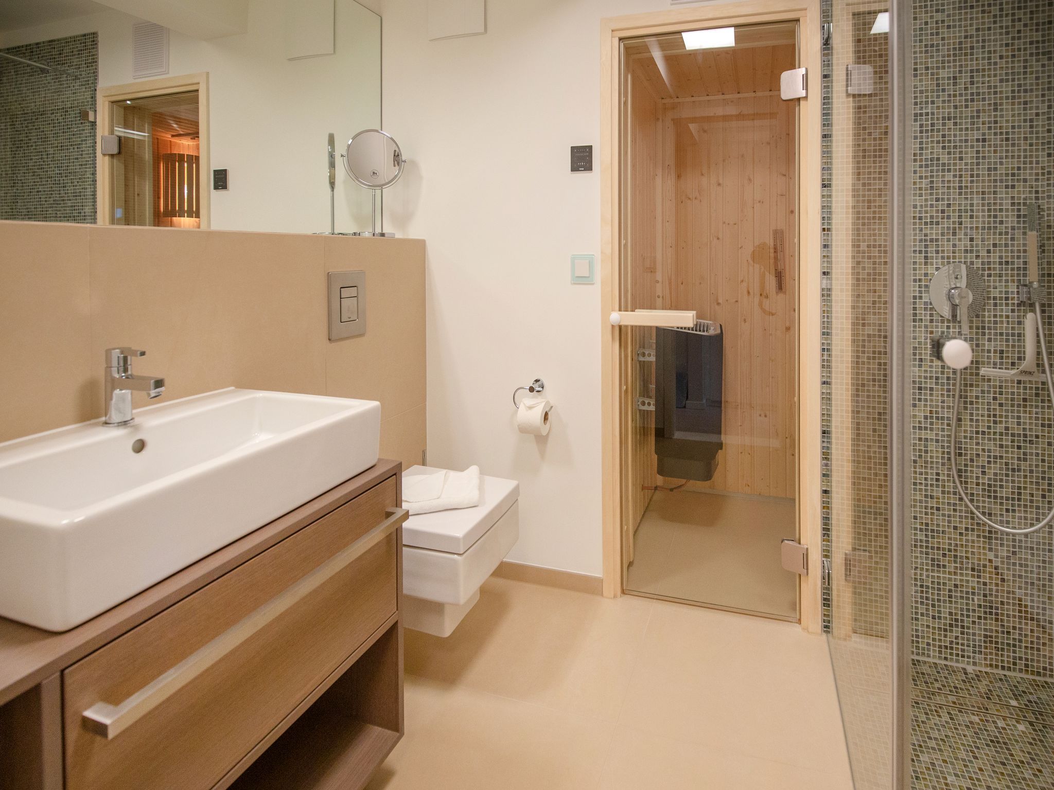 Dünenresidenz Prora Ferienwohnung mit Meerblick, 1 Schlafzimmer und Balkon (NP/321) Insel Rügen - Badezimmer