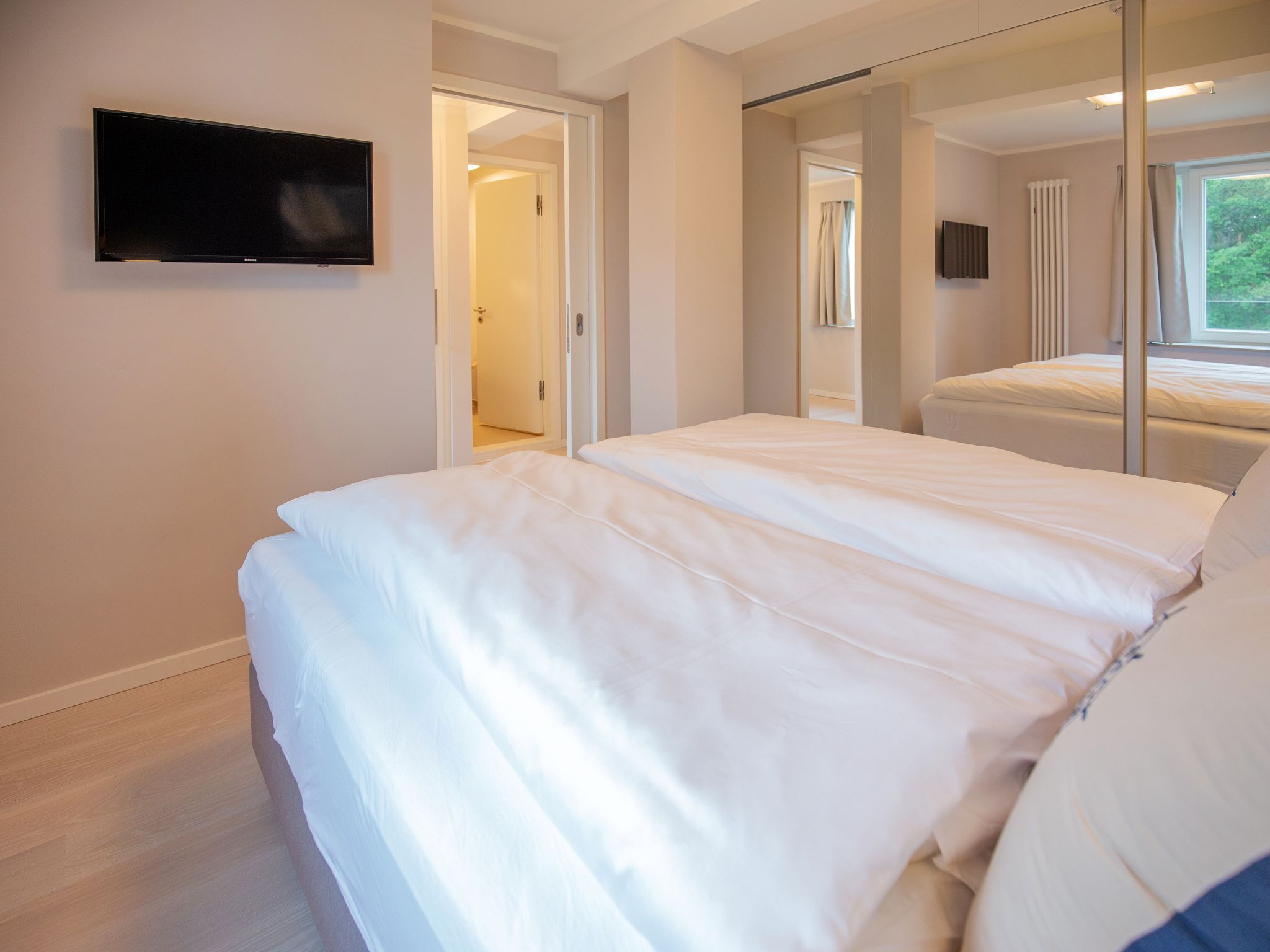 Dünenresidenz Prora Ferienwohnung mit Meerblick, 1 Schlafzimmer und Balkon (NP/322) Insel Rügen - Schlafzimmer