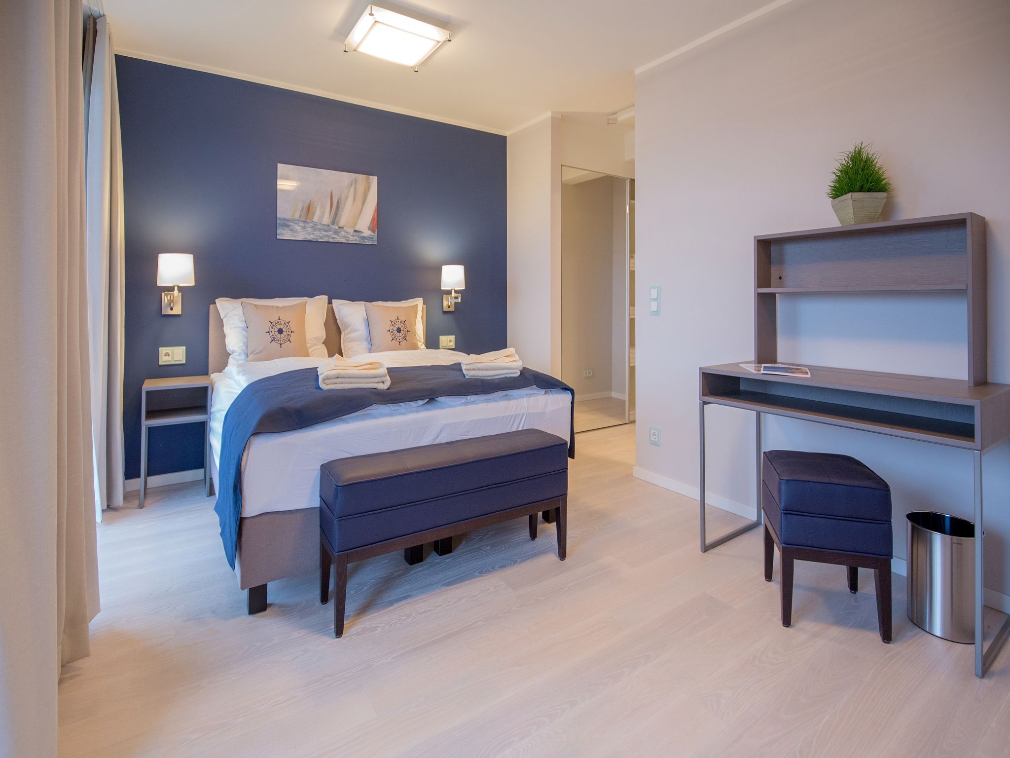 Dünenresidenz Prora Ferienwohnung mit Meerblick, 2 Schlafzimmern und Balkon (NP/403) Insel Rügen - Schlafzimmer