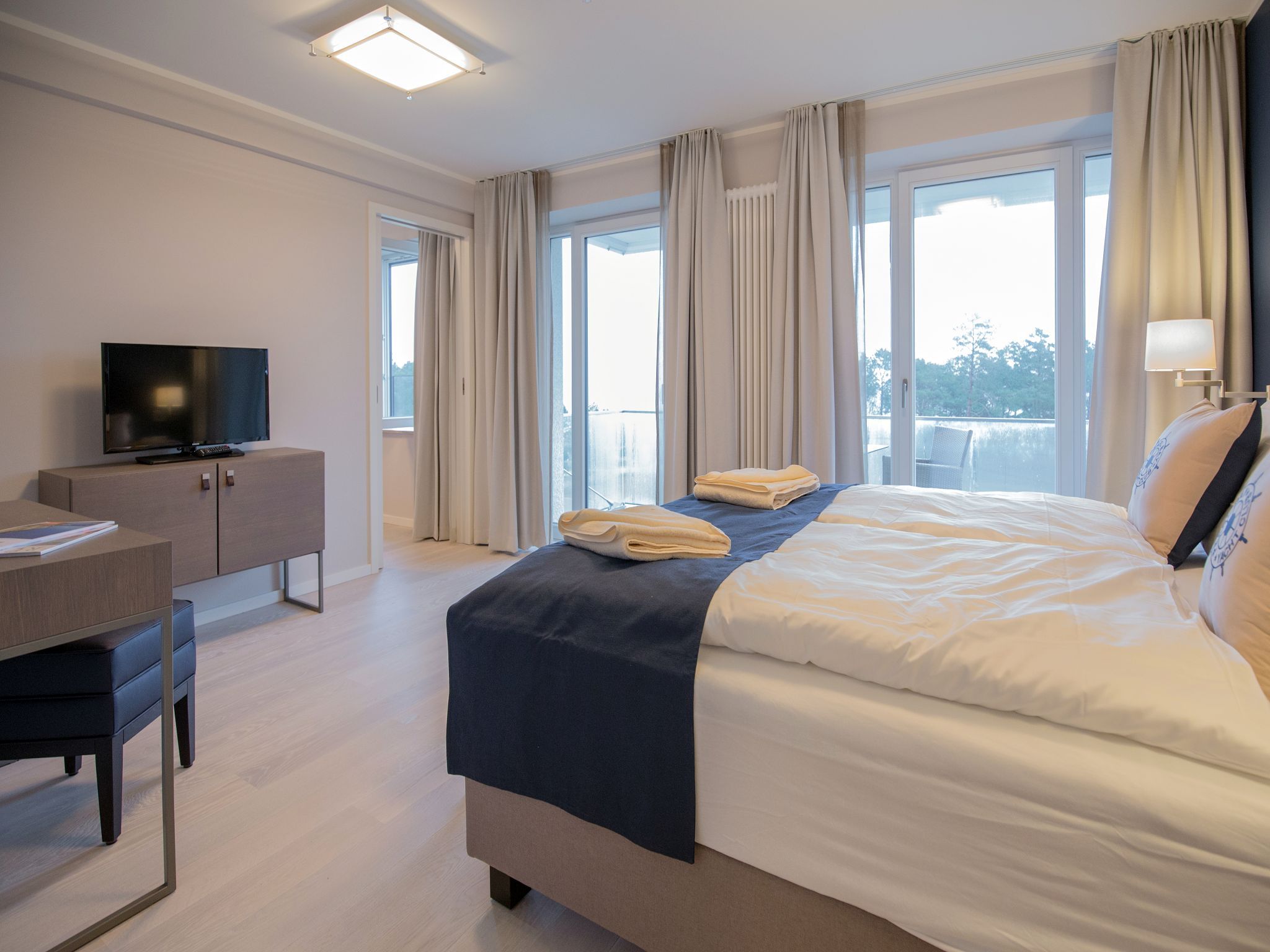 Dünenresidenz Prora Ferienwohnung mit Meerblick, 2 Schlafzimmern und Balkon (NP/403) Insel Rügen - Schlafzimmer