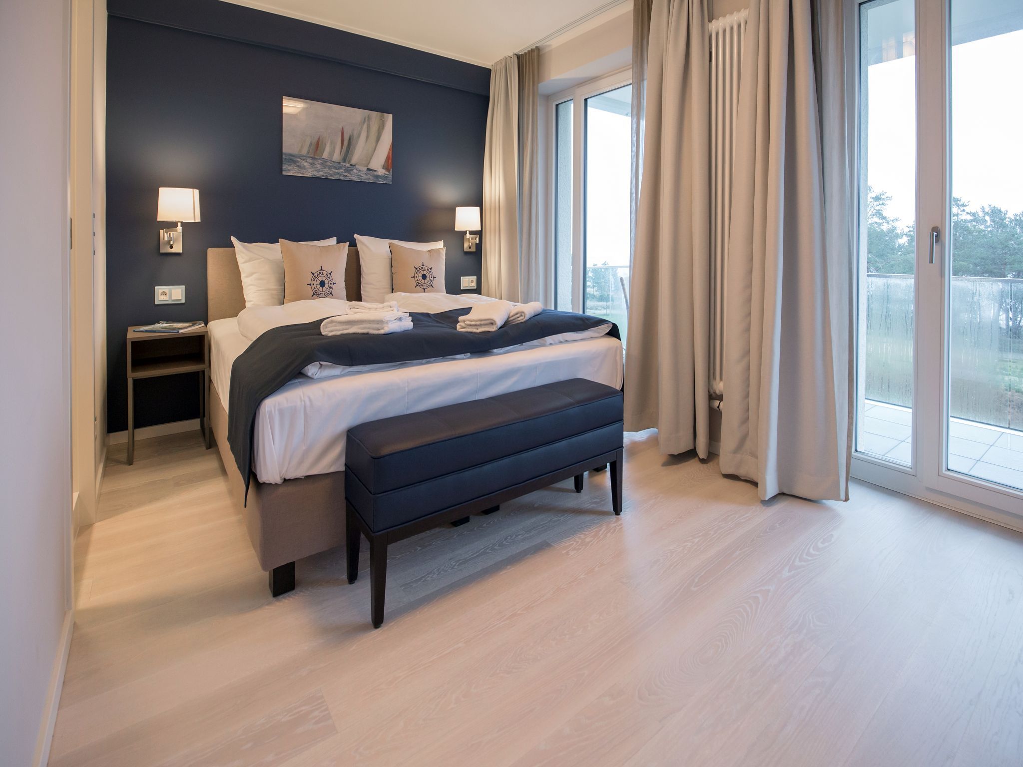 Dünenresidenz Prora Ferienwohnung mit Meerblick, 3 Schlafzimmern und Balkon (NP/406) Insel Rügen - Schlafzimmer