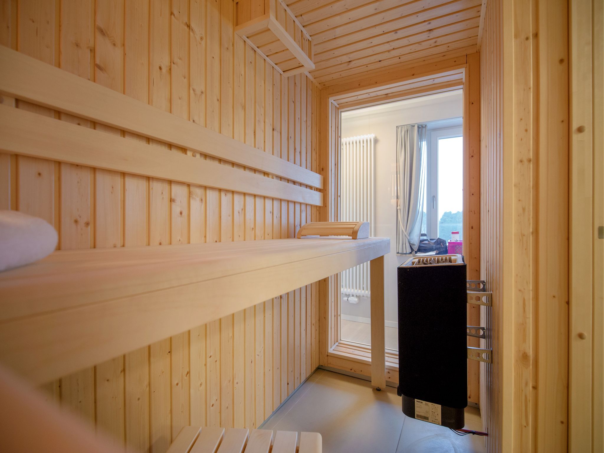 Dünenresidenz Prora Ferienwohnung mit Meerblick, 3 Schlafzimmern und Balkon (NP/406) Insel Rügen - Sauna