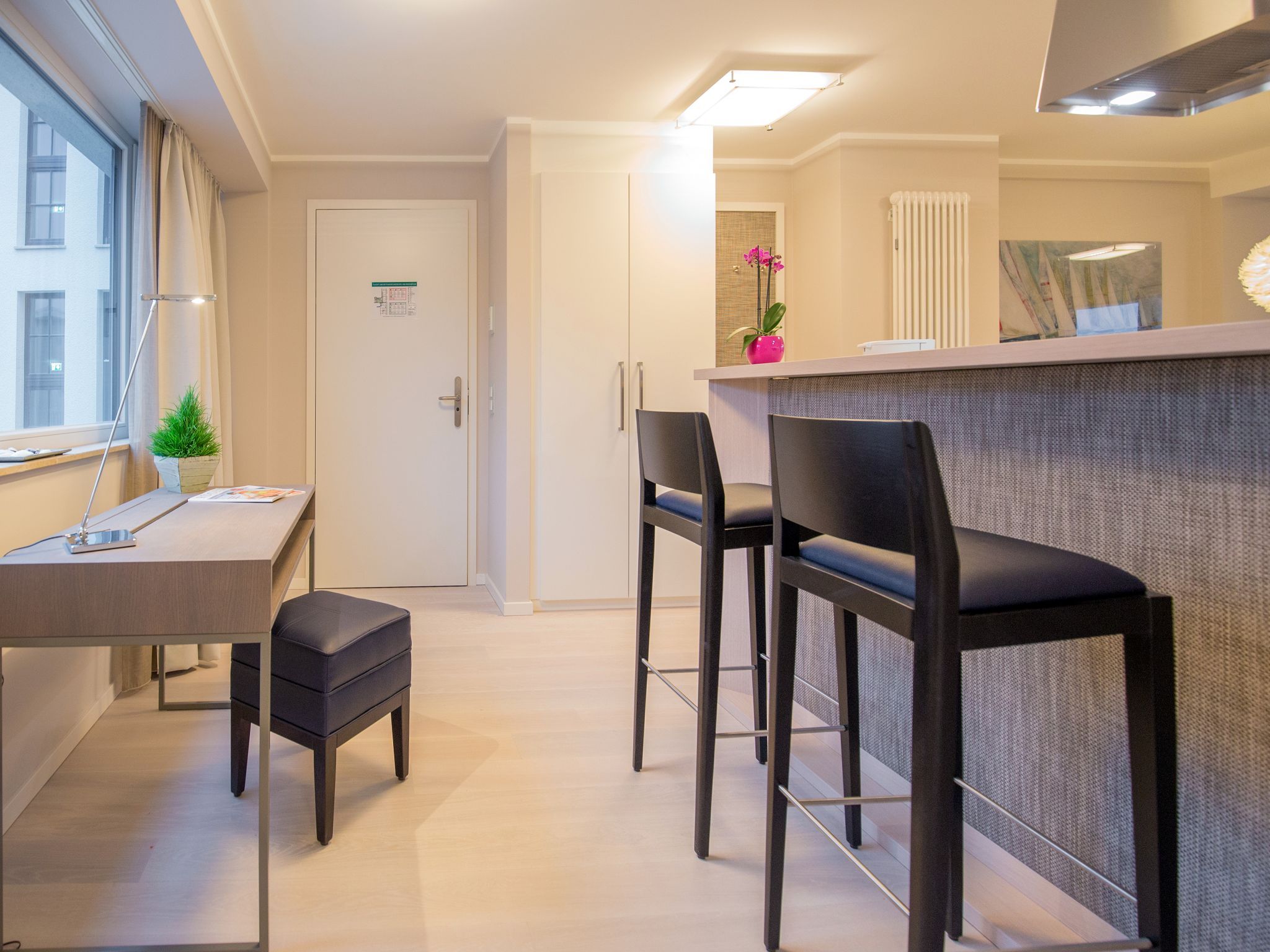 Dünenresidenz Prora Ferienwohnung mit Meerblick, 2 Schlafzimmern und Balkon (NP/417) Insel Rügen - Küche / Küchenzeile