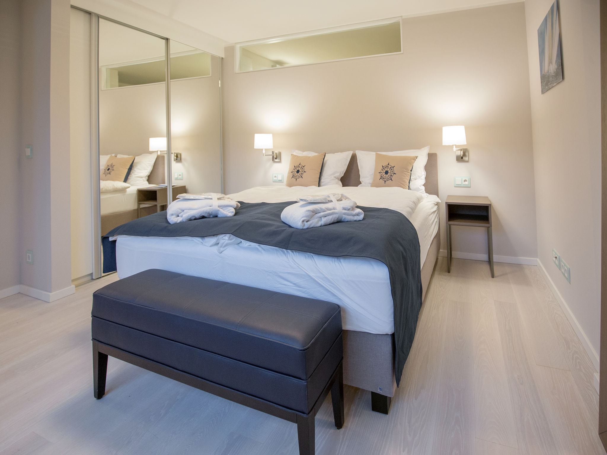 Dünenresidenz Prora Ferienwohnung mit Meerblick, 2 Schlafzimmern und Balkon (NP/417) Insel Rügen - Schlafzimmer