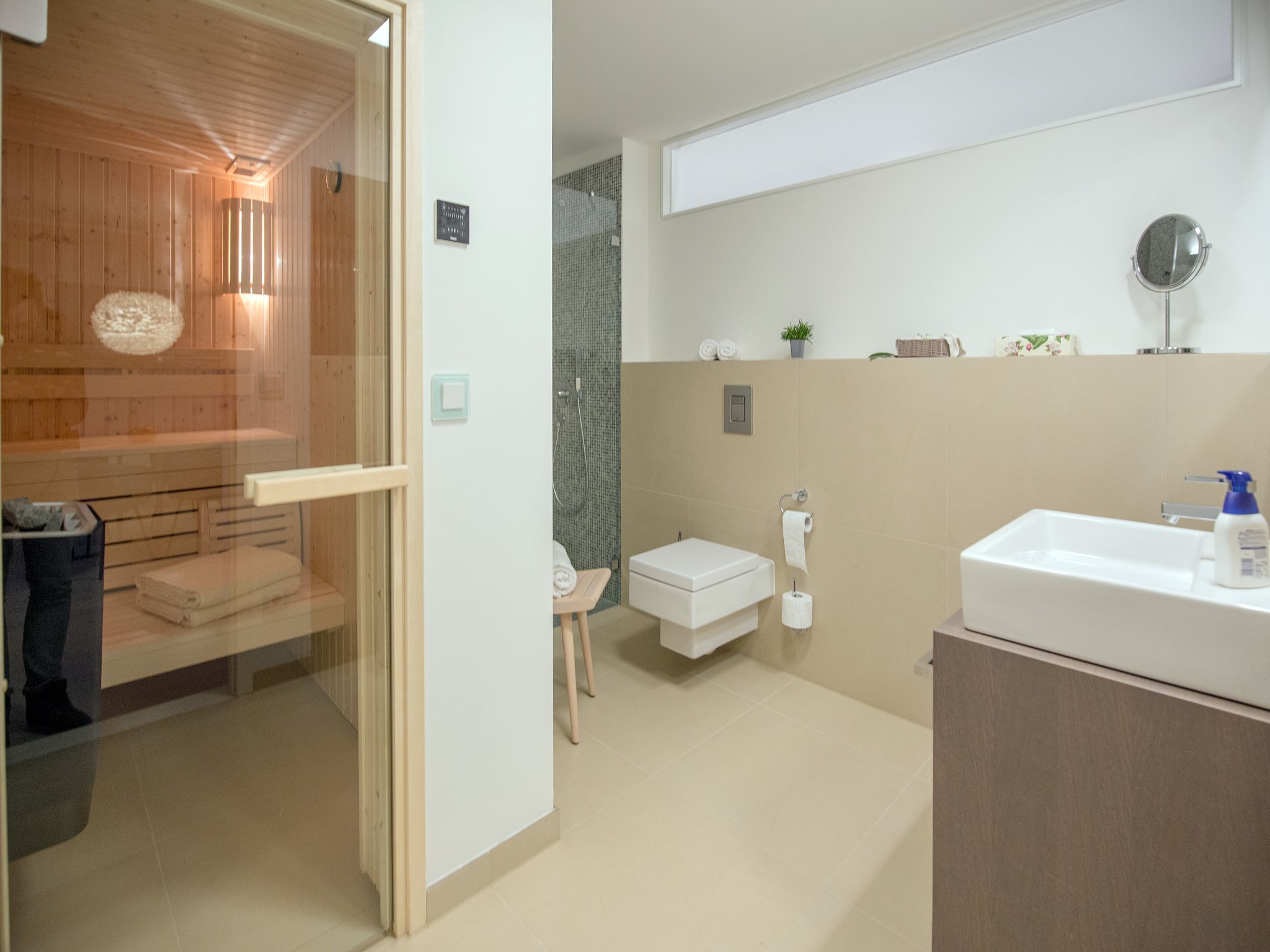 Dünenresidenz Prora Ferienwohnung mit Meerblick, 2 Schlafzimmern und Balkon (NP/417) Insel Rügen - Badezimmer