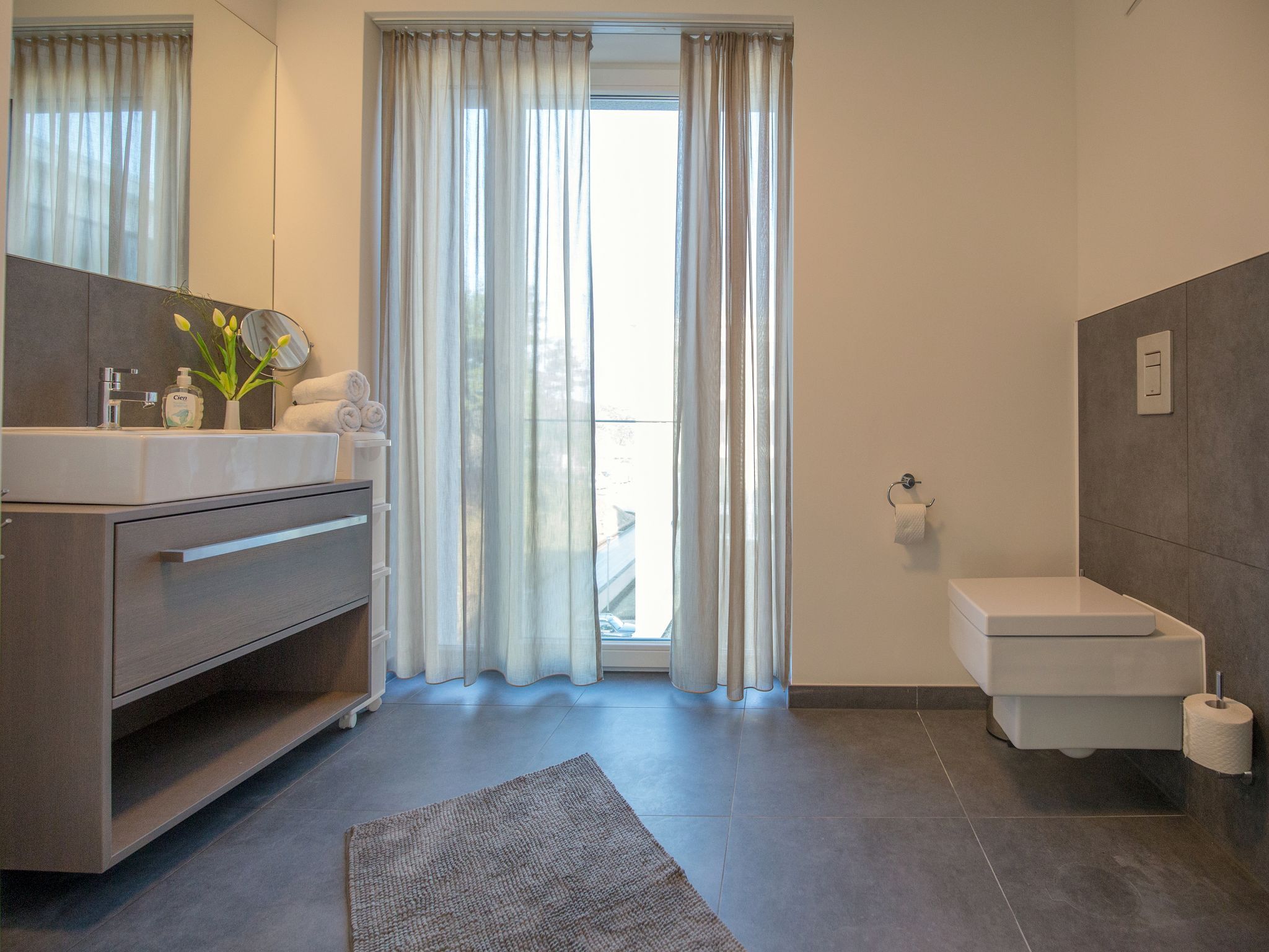 Dünenresidenz Prora Ferienwohnung mit 1 Schlafzimmer zur Sonnenseite (NP/420) Insel Rügen - Badezimmer