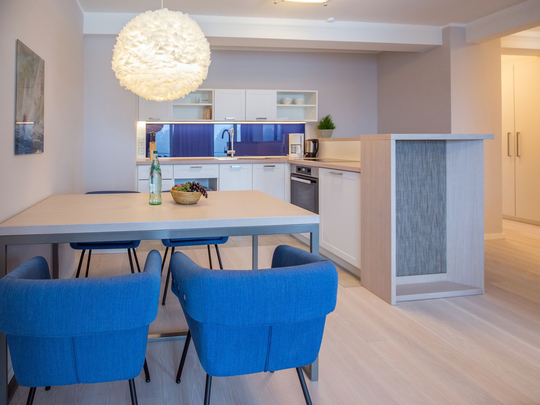 Dünenresidenz Prora Ferienwohnung mit Meerblick, 1 Schlafzimmer und Balkon (NP/421) Insel Rügen - Wohnzimmer