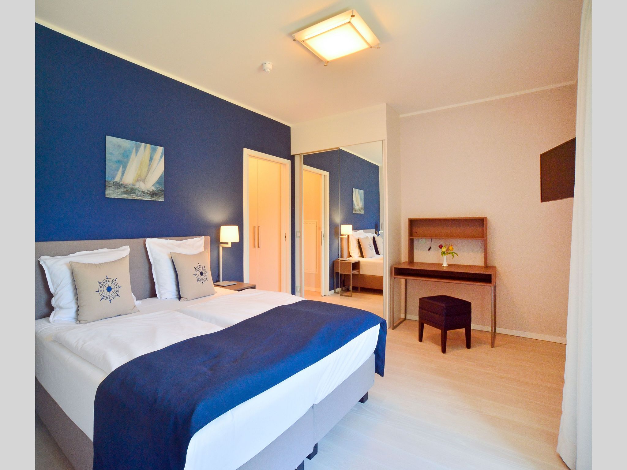 Dünenresidenz Prora Ferienwohnung mit Meerblick und 1 Schlafzimmer und Terrasse (NP/704) Insel Rügen - Schlafzimmer