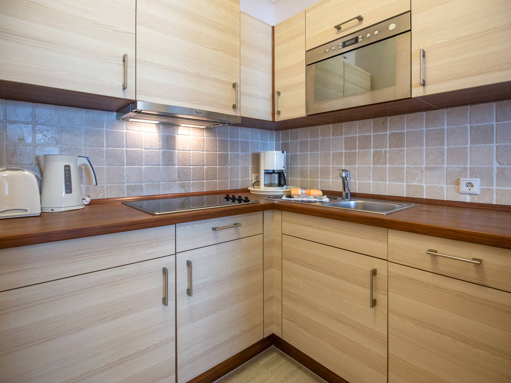 Strandvillen Binz Ferienwohnung mit 1 Schlafzimmer und Balkon (AH/627) Insel Rügen - Küche / Küchenzeile