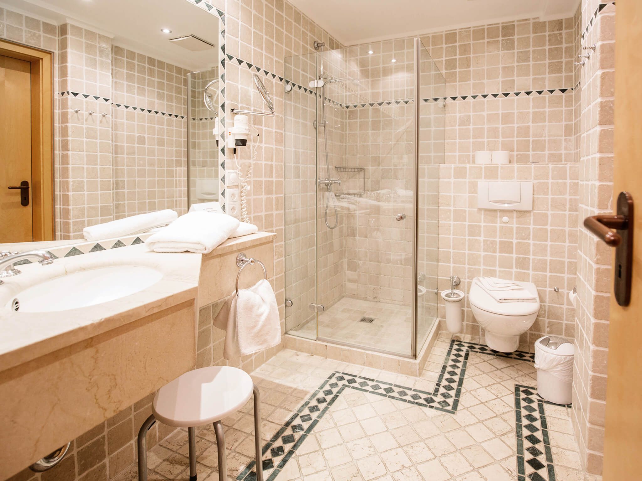 Strandvillen Binz Ferienwohnung mit 1 Schlafzimmer und Balkon (AH/628) Insel Rügen - Badezimmer