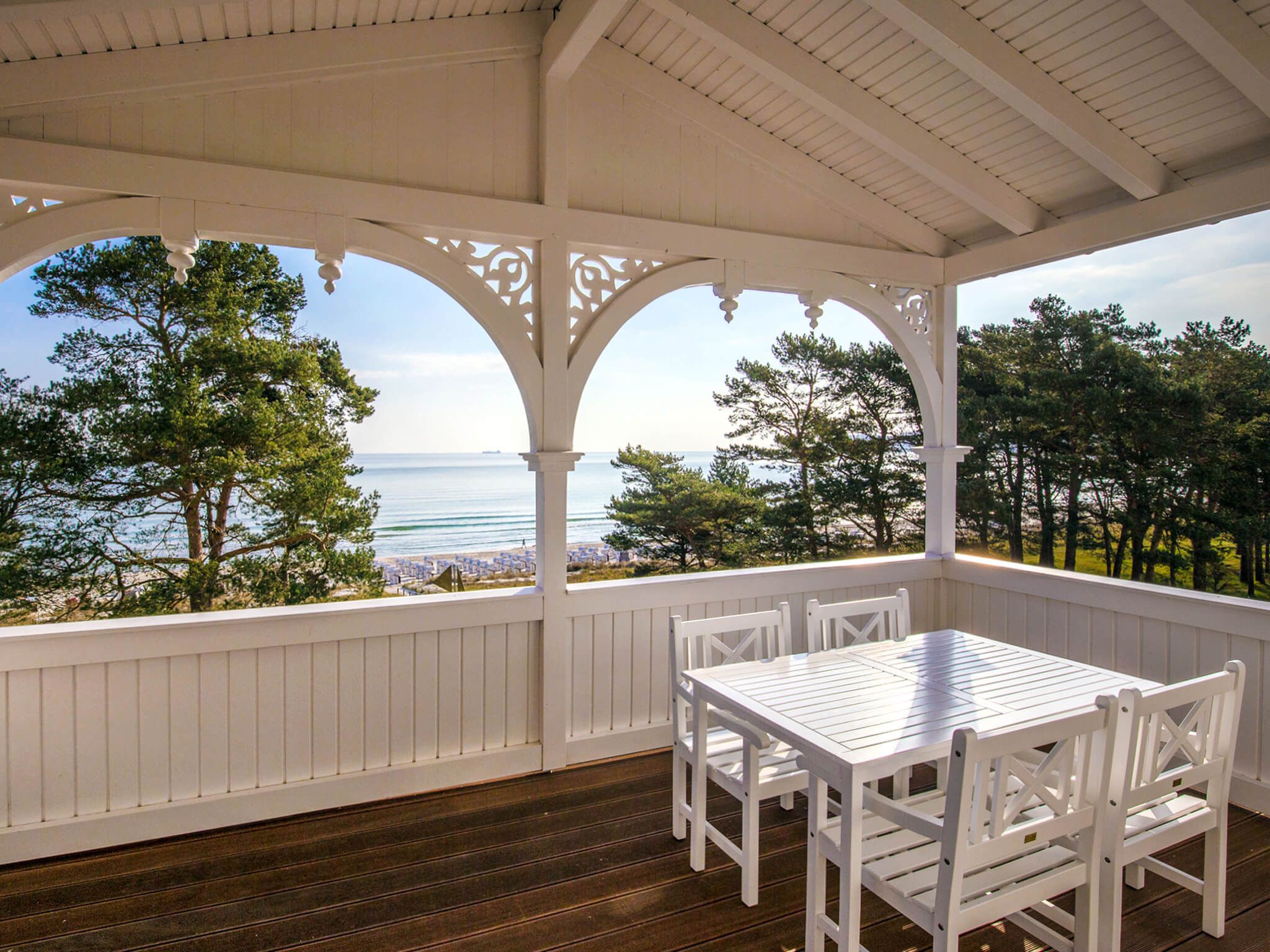 Strandvillen Binz Ferienwohnung mit Meerblick, 2 Schlafzimmern und Balkon (SV/008) Insel Rügen - Balkon