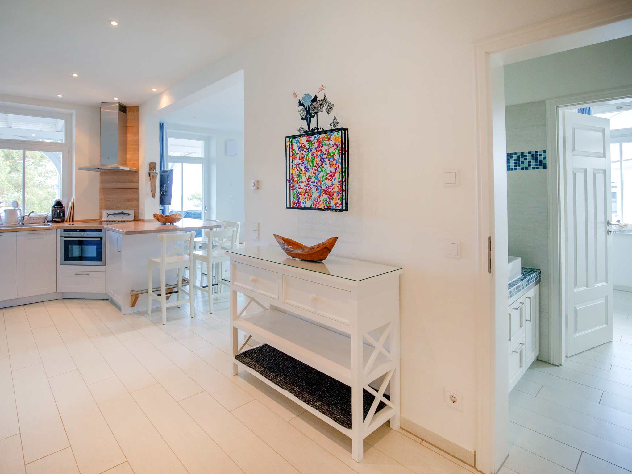 Strandvillen Binz Ferienwohnung mit Meerblick, 2 Schlafzimmern und Balkon (SV/008) Insel Rügen - Küche / Küchenzeile