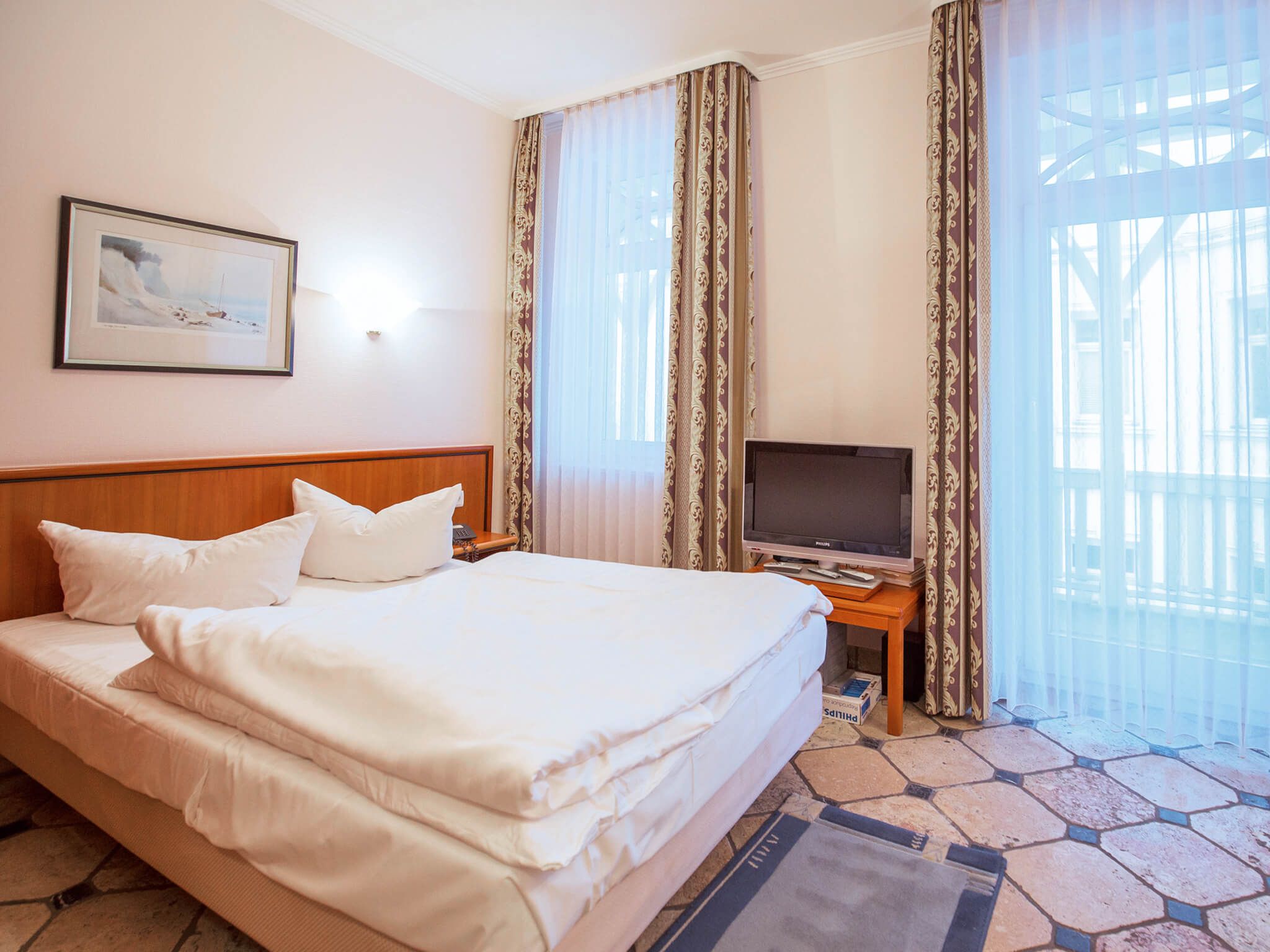 Strandvillen Binz 1-Raum-Ferienwohnung mit Balkon (SV/554) Insel Rügen - Schlafzimmer