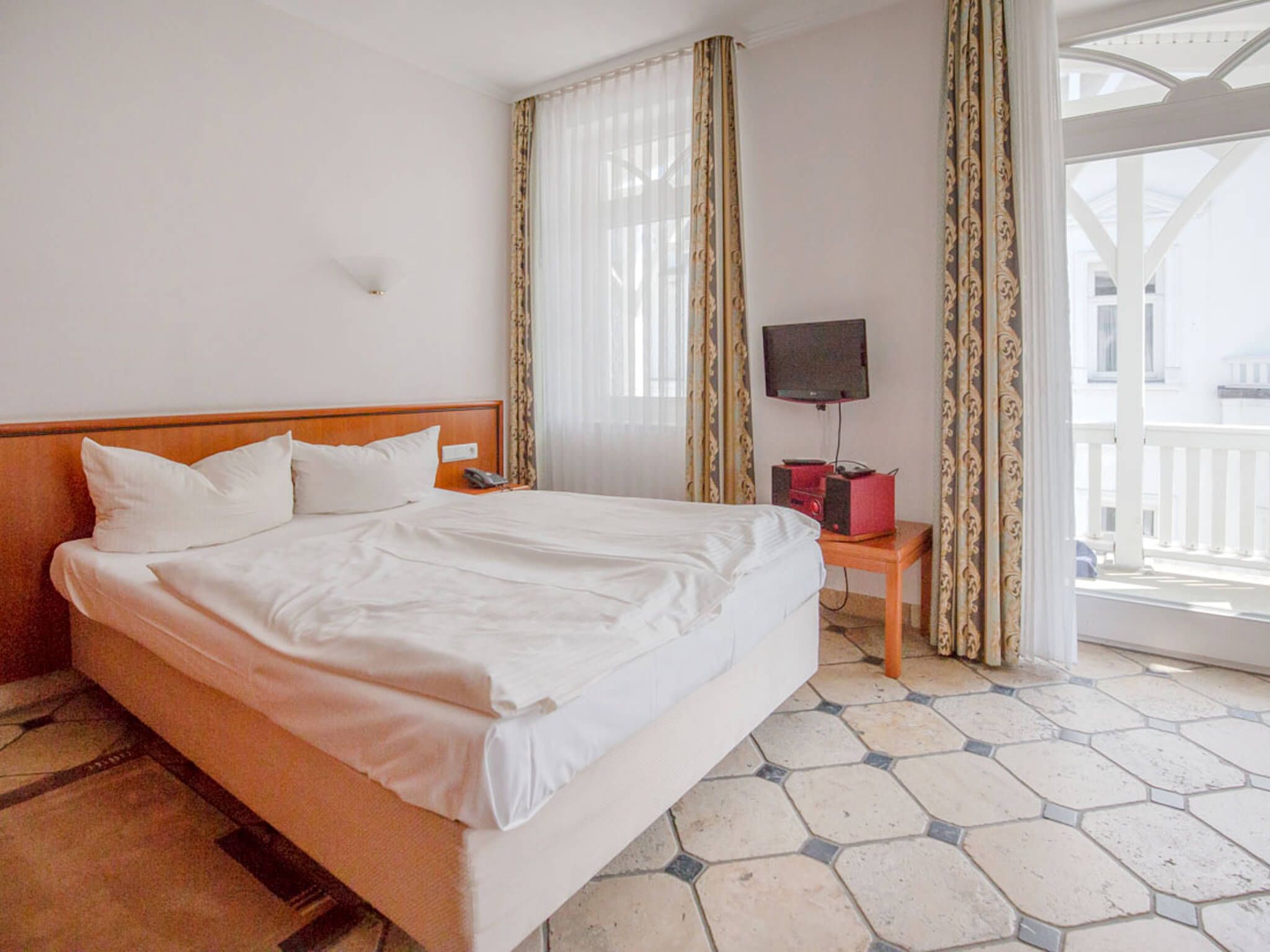 Strandvillen Binz 1-Raum-Ferienwohnung mit Balkon (SV/557) Insel Rügen - Schlafzimmer