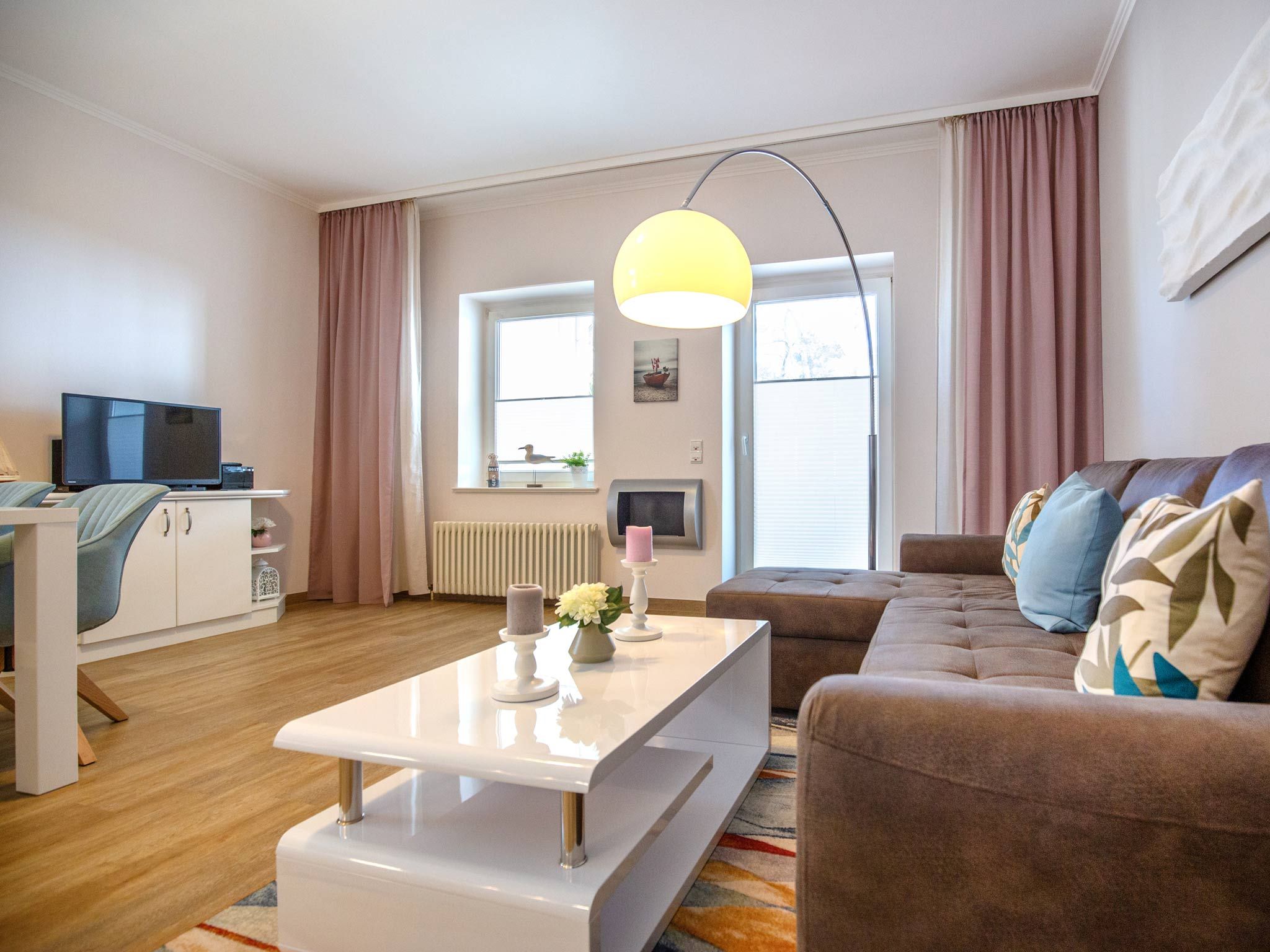 Strandvillen Binz Ferienwohnung mit Meerblick, 1 Schlafzimmer und Balkon (SV/606) Insel Rügen - Wohnzimmer
