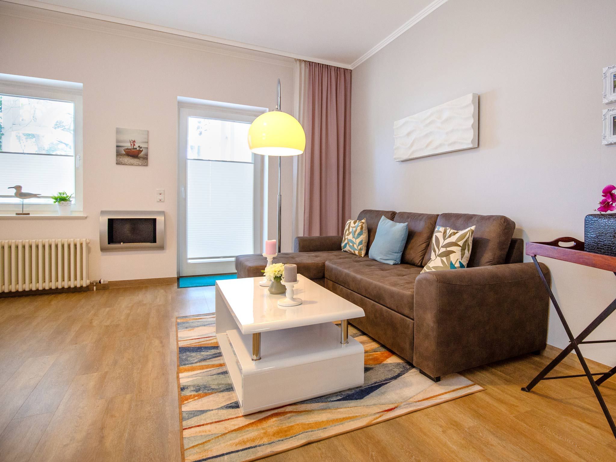 Strandvillen Binz Ferienwohnung mit Meerblick, 1 Schlafzimmer und Balkon (SV/606) Insel Rügen - Wohnzimmer