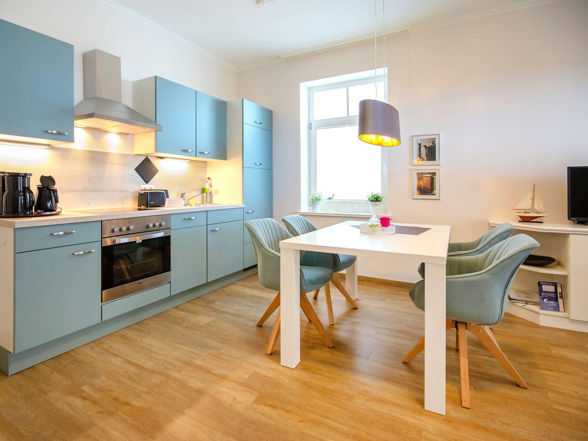 Strandvillen Binz Ferienwohnung mit Meerblick, 1 Schlafzimmer und Balkon (SV/606) Insel Rügen - Küche / Küchenzeile