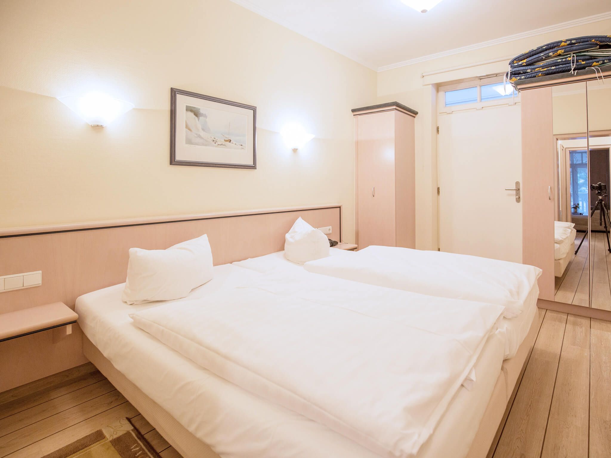 Strandvillen Binz Ferienwohnung mit Meerblick, 1 Schlafzimmer und Balkon (SV/617) Insel Rügen - Schlafzimmer