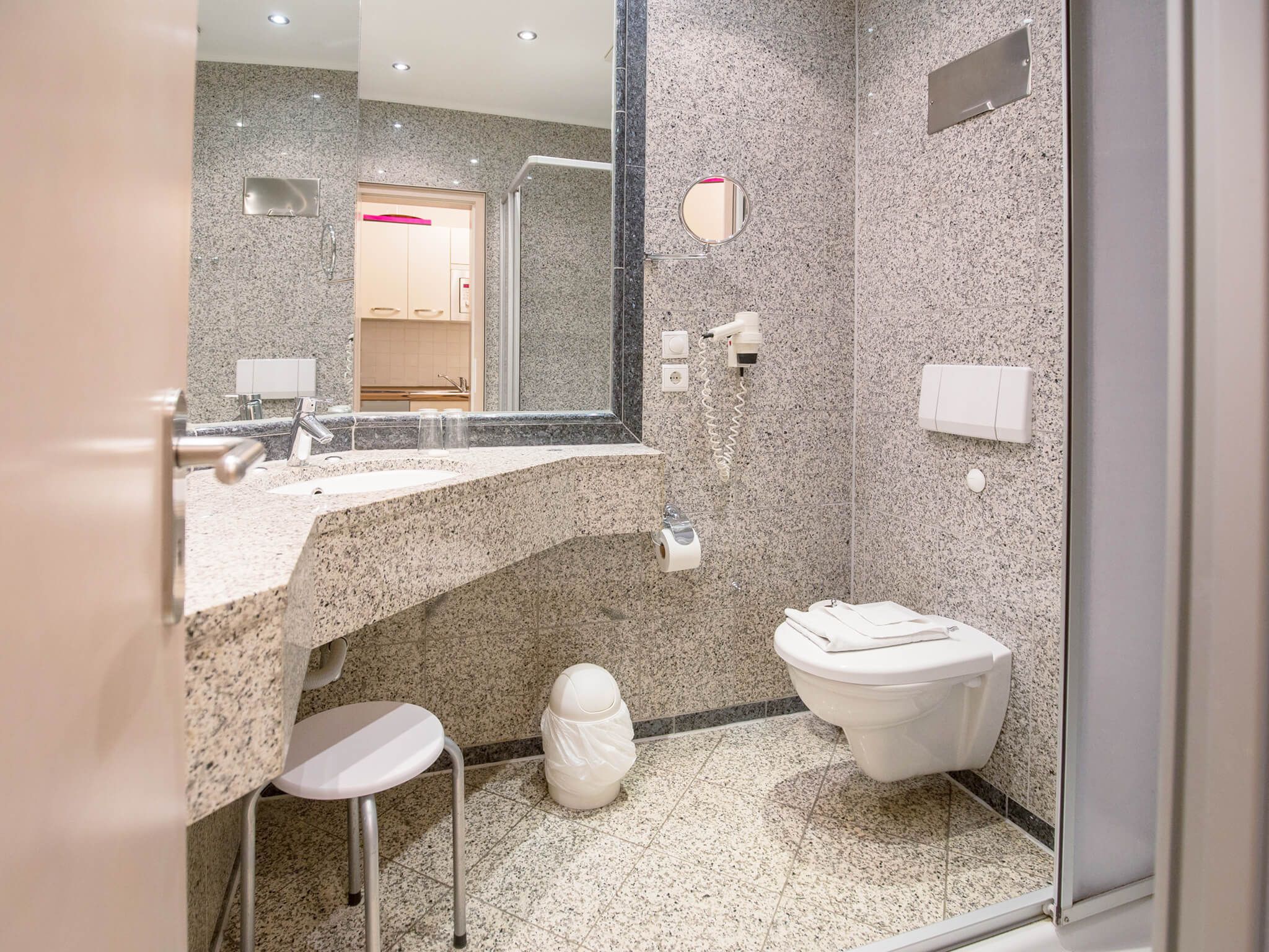 Strandvillen Binz Ferienwohnung mit Meerblick, 1 Schlafzimmer und Balkon (SV/617) Insel Rügen - Badezimmer