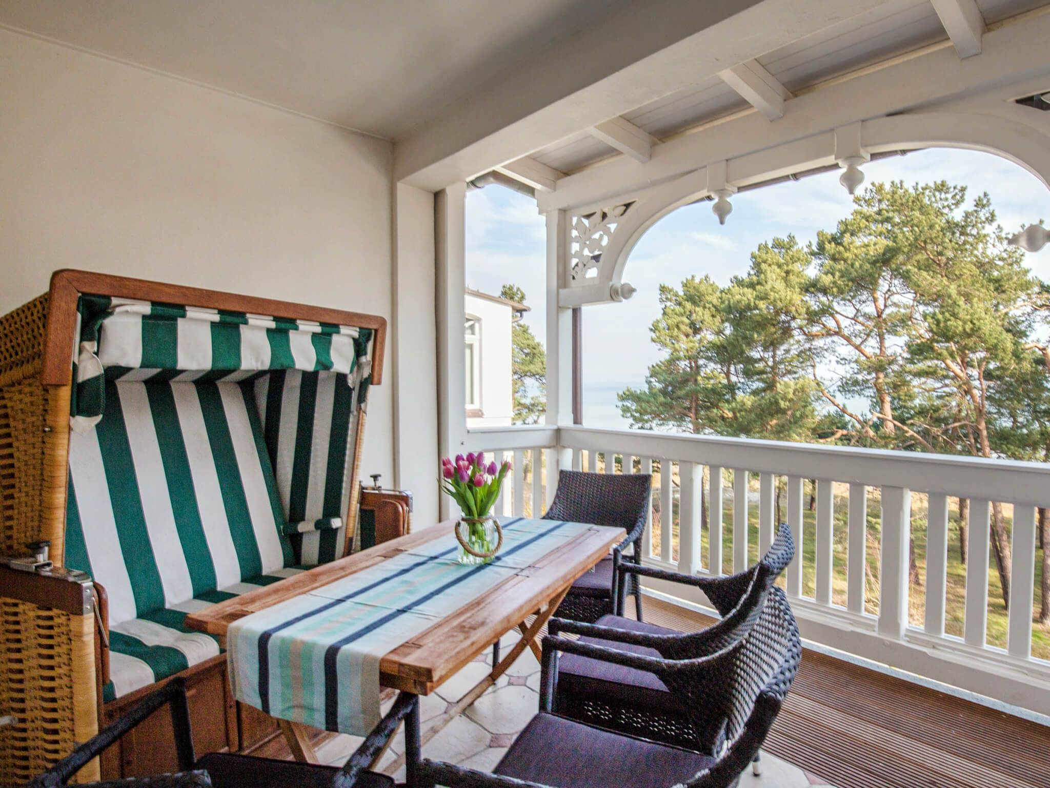 Strandvillen Binz Ferienwohnung mit Meerblick, 1 Schlafzimmer und Balkon (SV/618) Insel Rügen - Balkon