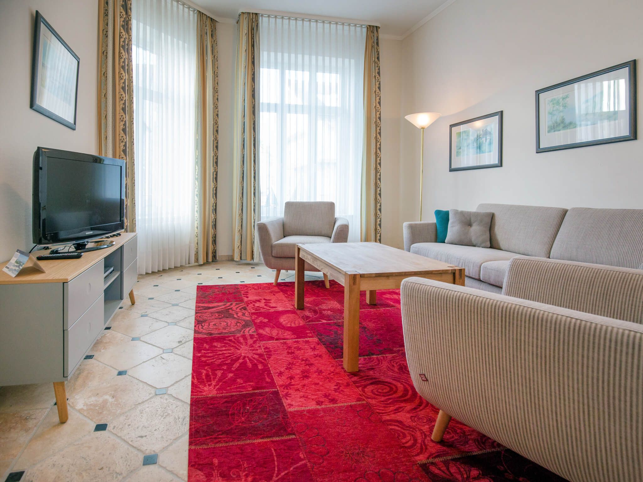 Strandvillen Binz Ferienwohnung mit 2 Schlafzimmern (SV/704) Insel Rügen - Wohnzimmer