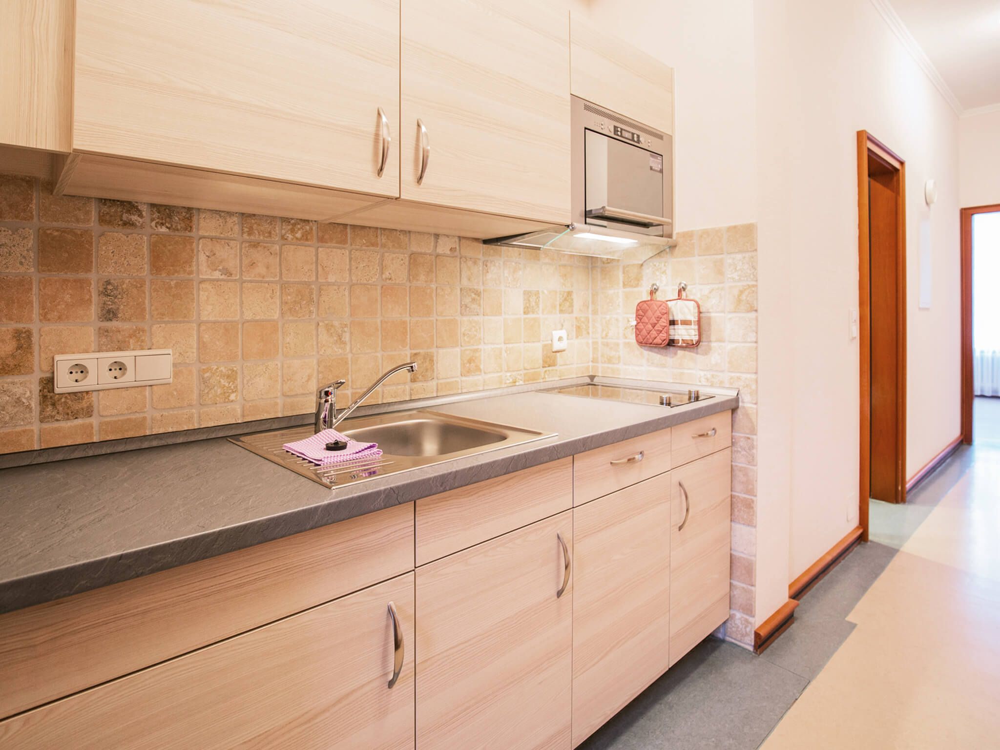 Strandvillen Binz Ferienwohnung mit Meerblick und 1 Schlafzimmer (SV/706) Insel Rügen - Küche / Küchenzeile