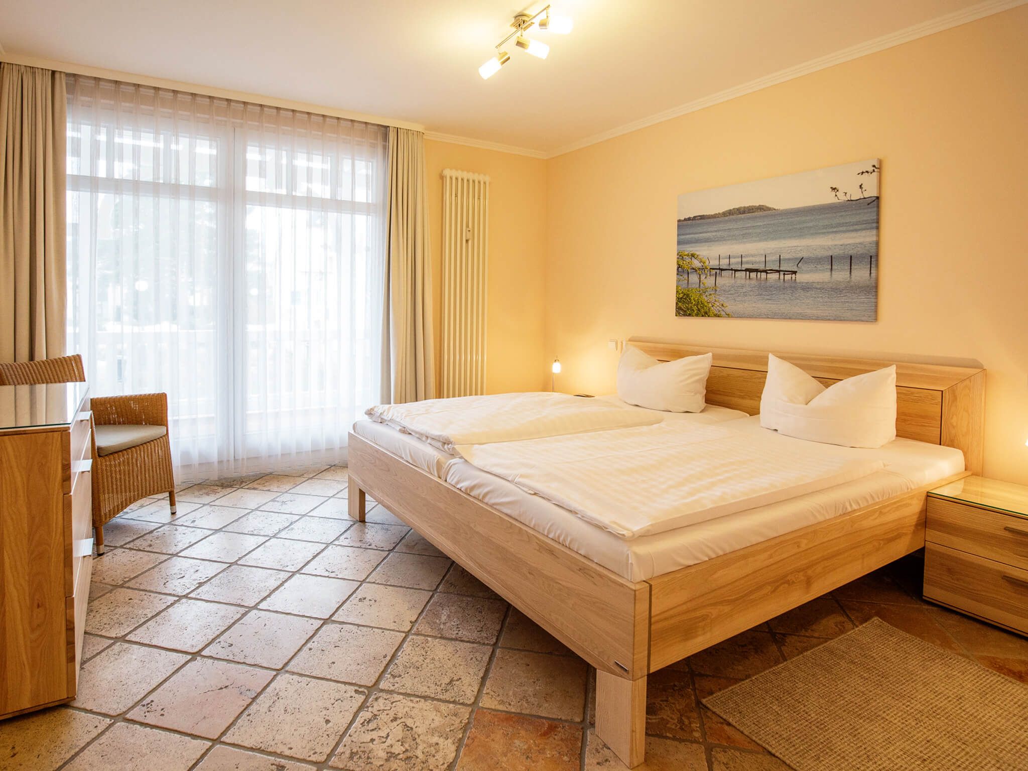 Strandvillen Binz Ferienwohnung mit 2 Schlafzimmern und Balkon (SV/755) Insel Rügen - Schlafzimmer