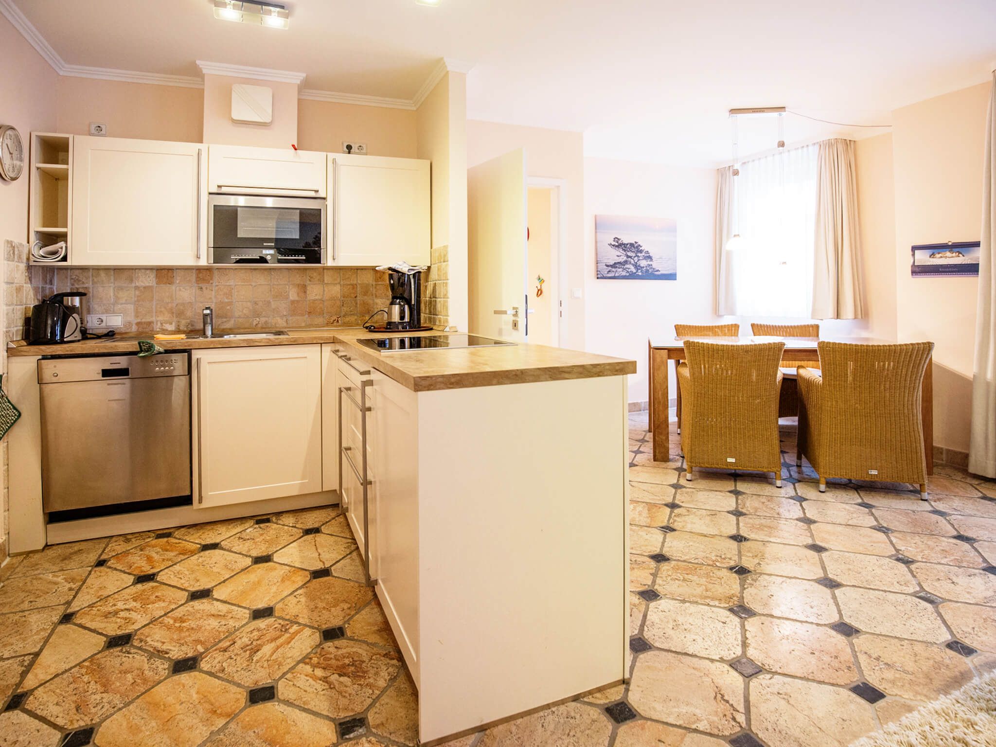 Strandvillen Binz Ferienwohnung mit 2 Schlafzimmern und Balkon (SV/755) Insel Rügen - Küche / Küchenzeile