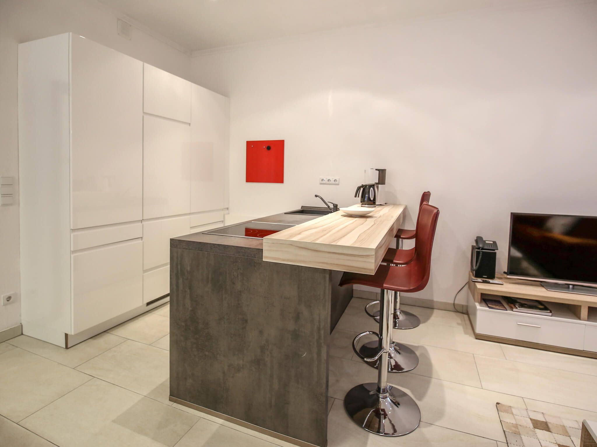 Strandvillen Binz Ferienwohnung mit 2 Schlafzimmern und Balkon (SV/756) Insel Rügen - Küche / Küchenzeile