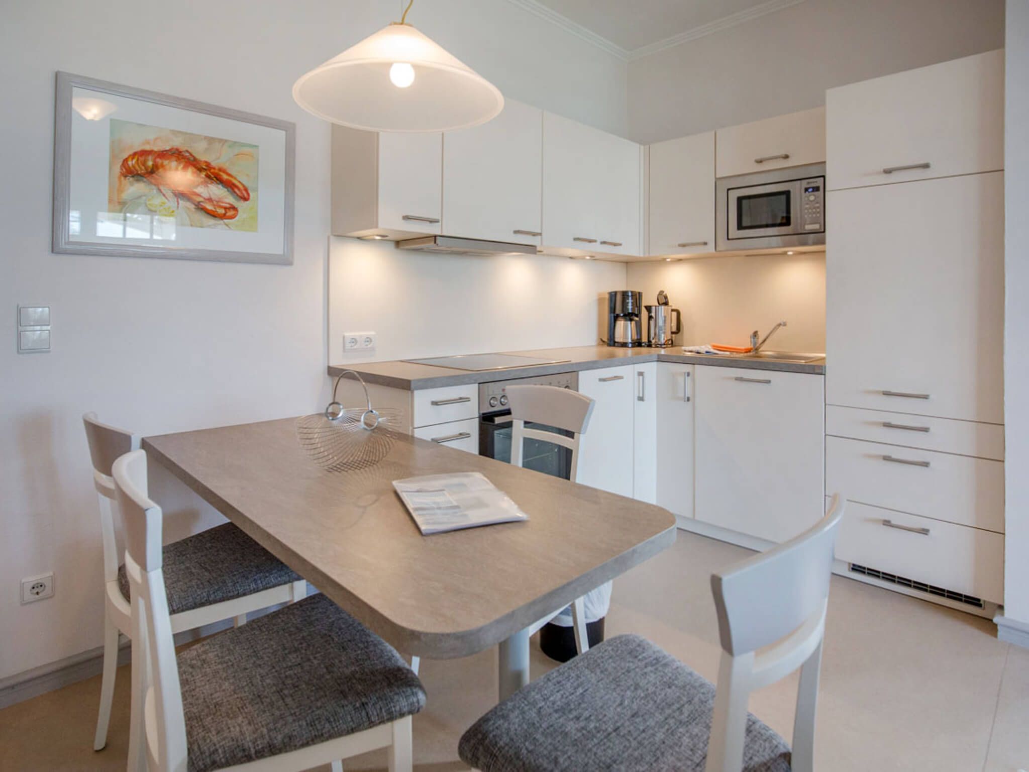 Strandvillen Binz Ferienwohnung mit Meerblick, 1 Schlafzimmer und Balkon (SV/759) Insel Rügen - Küche / Küchenzeile