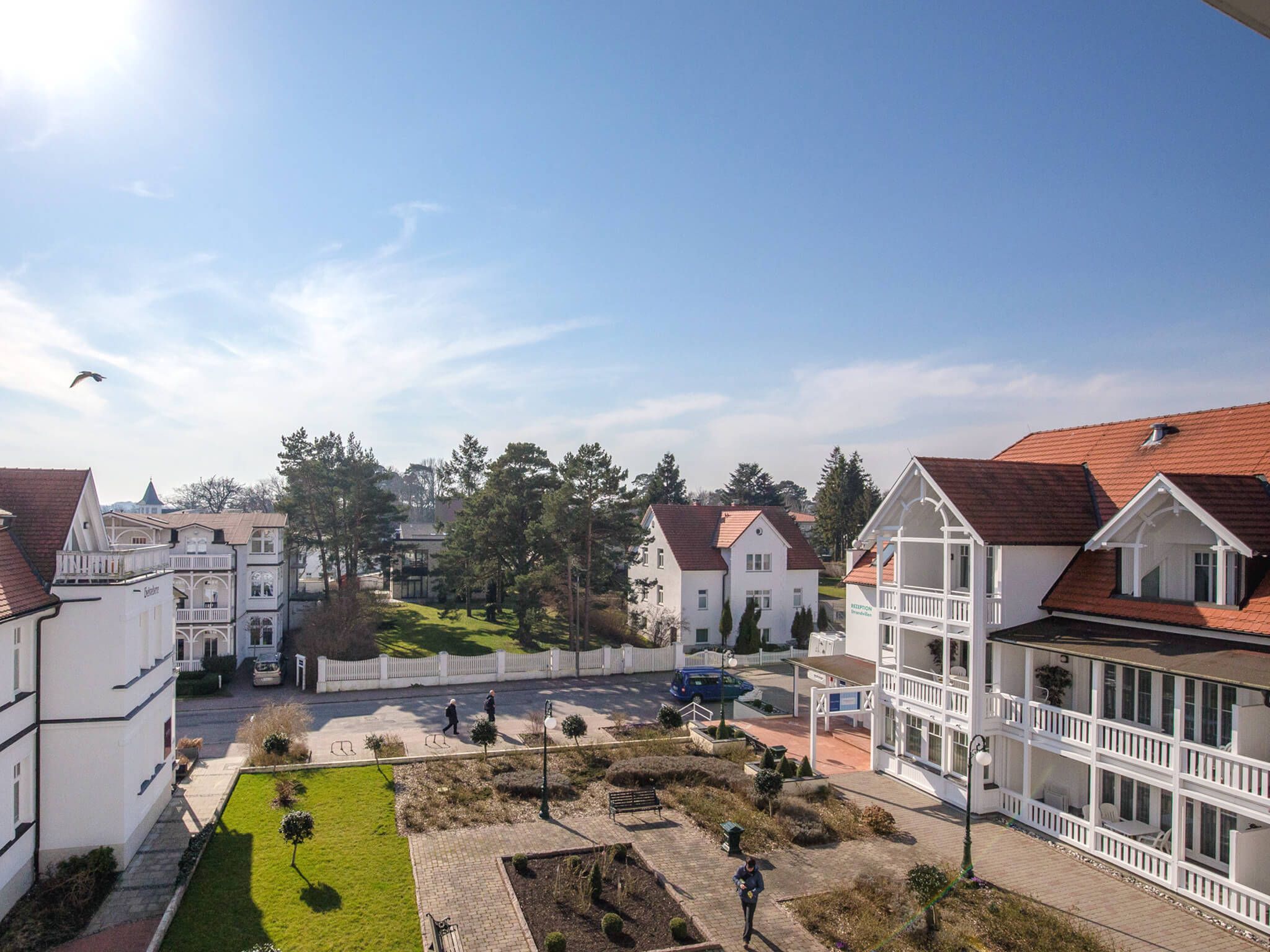 Strandvillen Binz Ferienwohnung mit Meerblick, 2 Schlafzimmern und Balkon (SV/761) Insel Rügen - Gartenblick