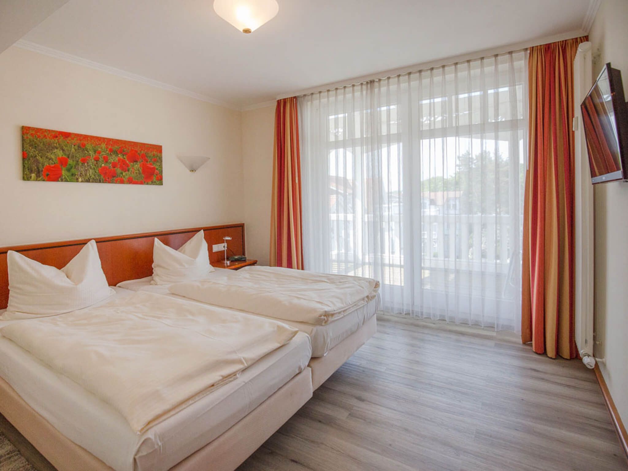 Strandvillen Binz Ferienwohnung mit Meerblick, 2 Schlafzimmern und Balkon (SV/761) Insel Rügen - Schlafzimmer