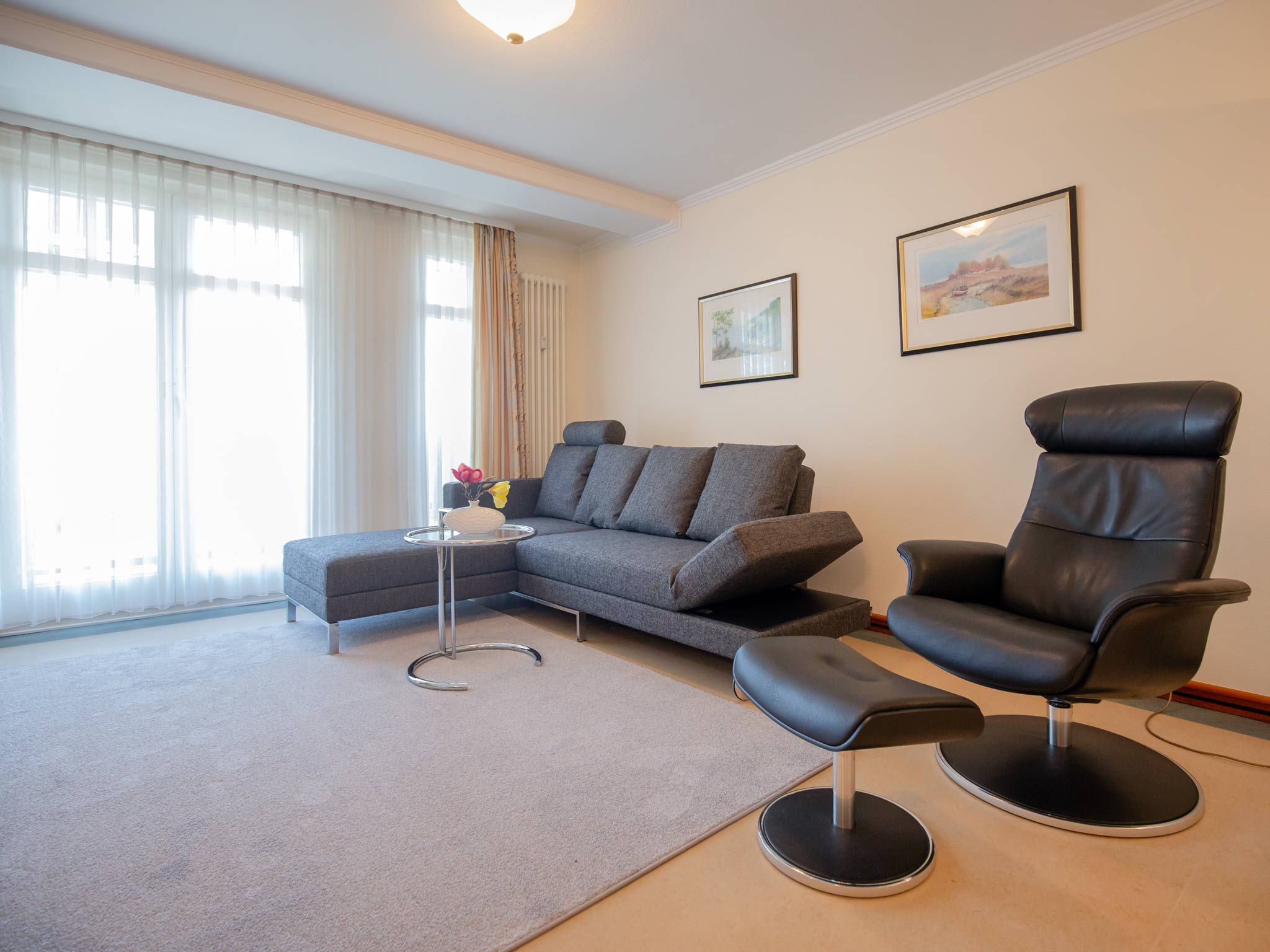 Strandvillen Binz 1-Raum-Ferienwohnung mit Meerblick und Balkon (SV/763) Insel Rügen - Wohnzimmer