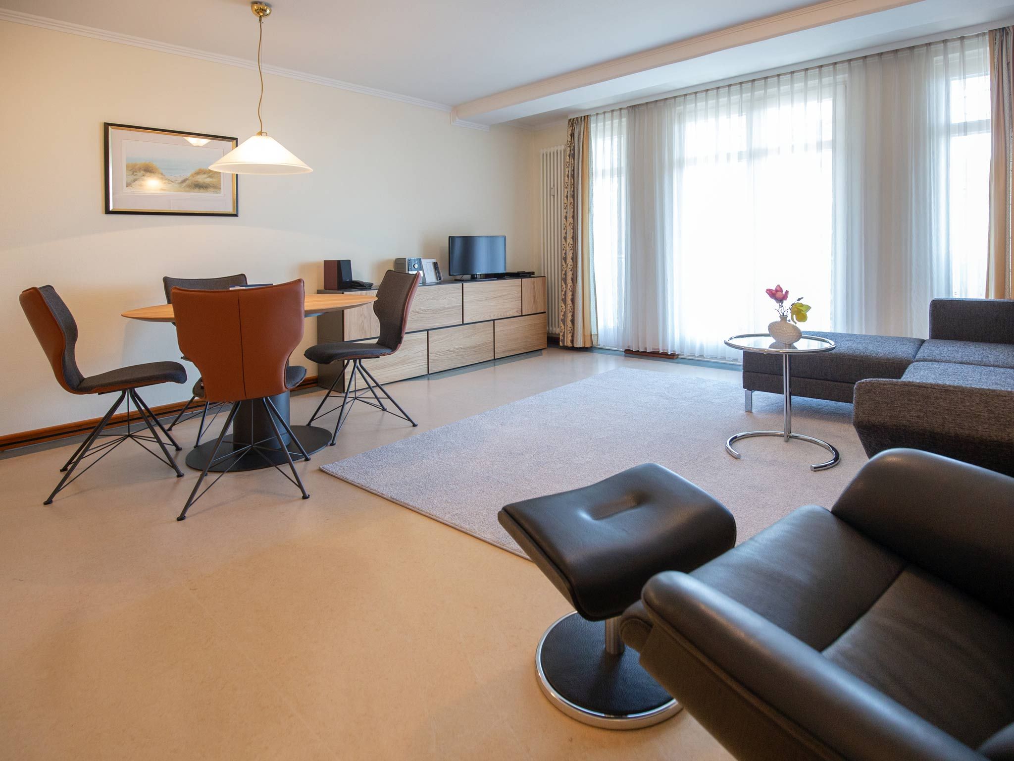 Strandvillen Binz 1-Raum-Ferienwohnung mit Meerblick und Balkon (SV/763) Insel Rügen - Wohnzimmer