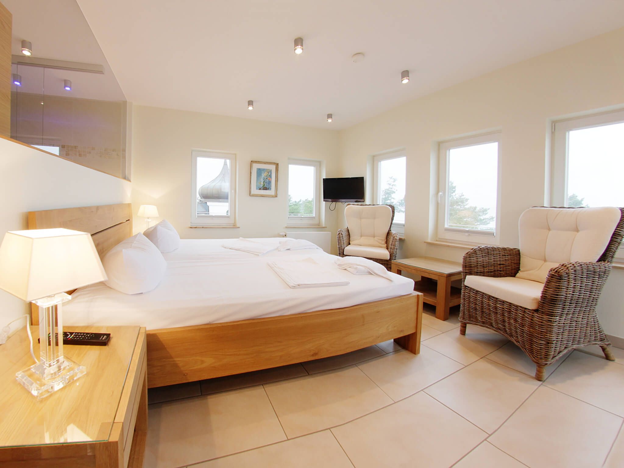 Strandvillen Binz Ferienwohnung mit Meerblick, 2 Schlafzimmern und Balkon (SV/768) Insel Rügen - Schlafzimmer