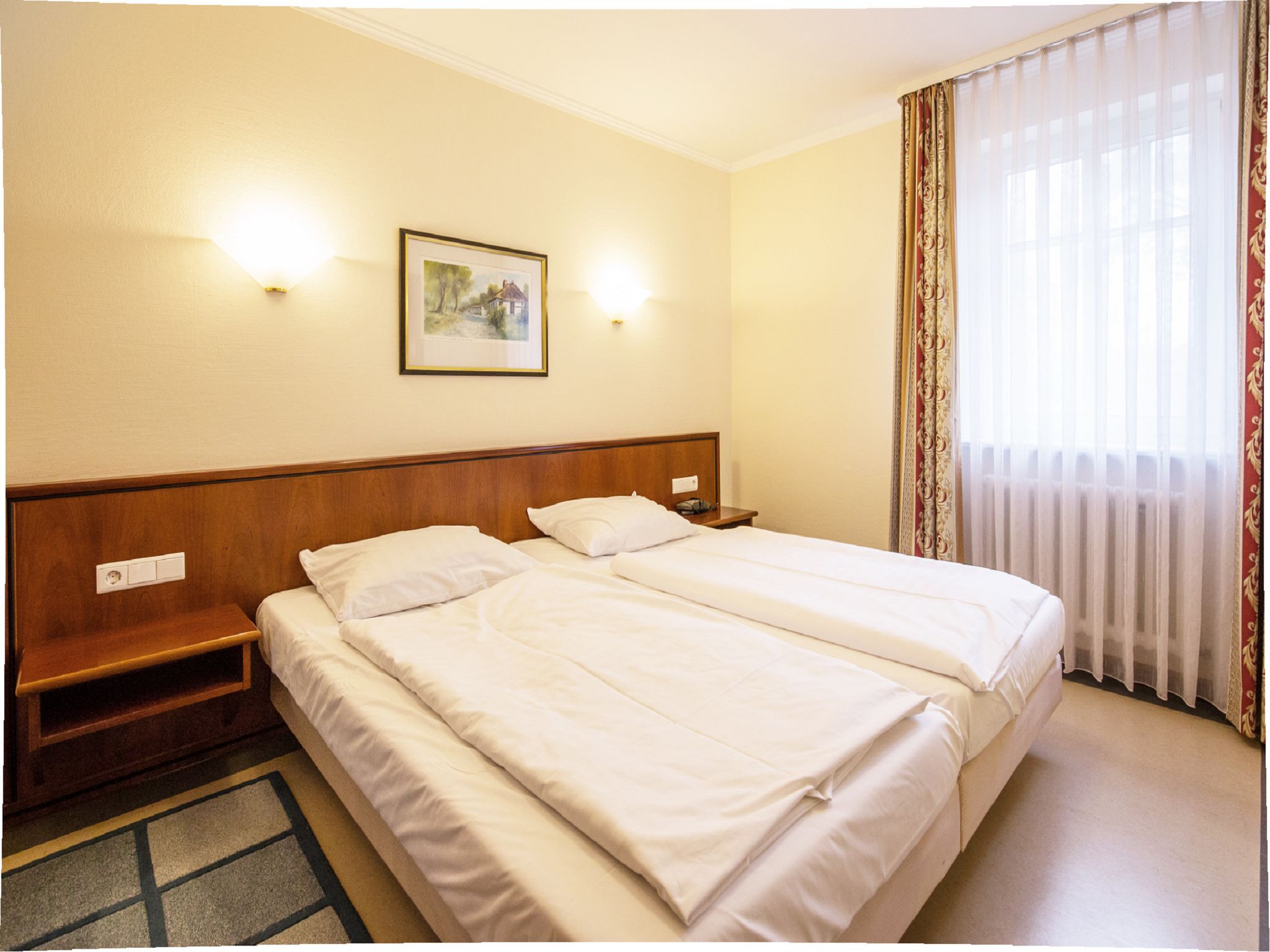 Dünenpark Binz Komfort Ferienwohnung mit 1 Schlafzimmer und Balkon im Obergeschoss (038) Insel Rügen - Schlafzimmer