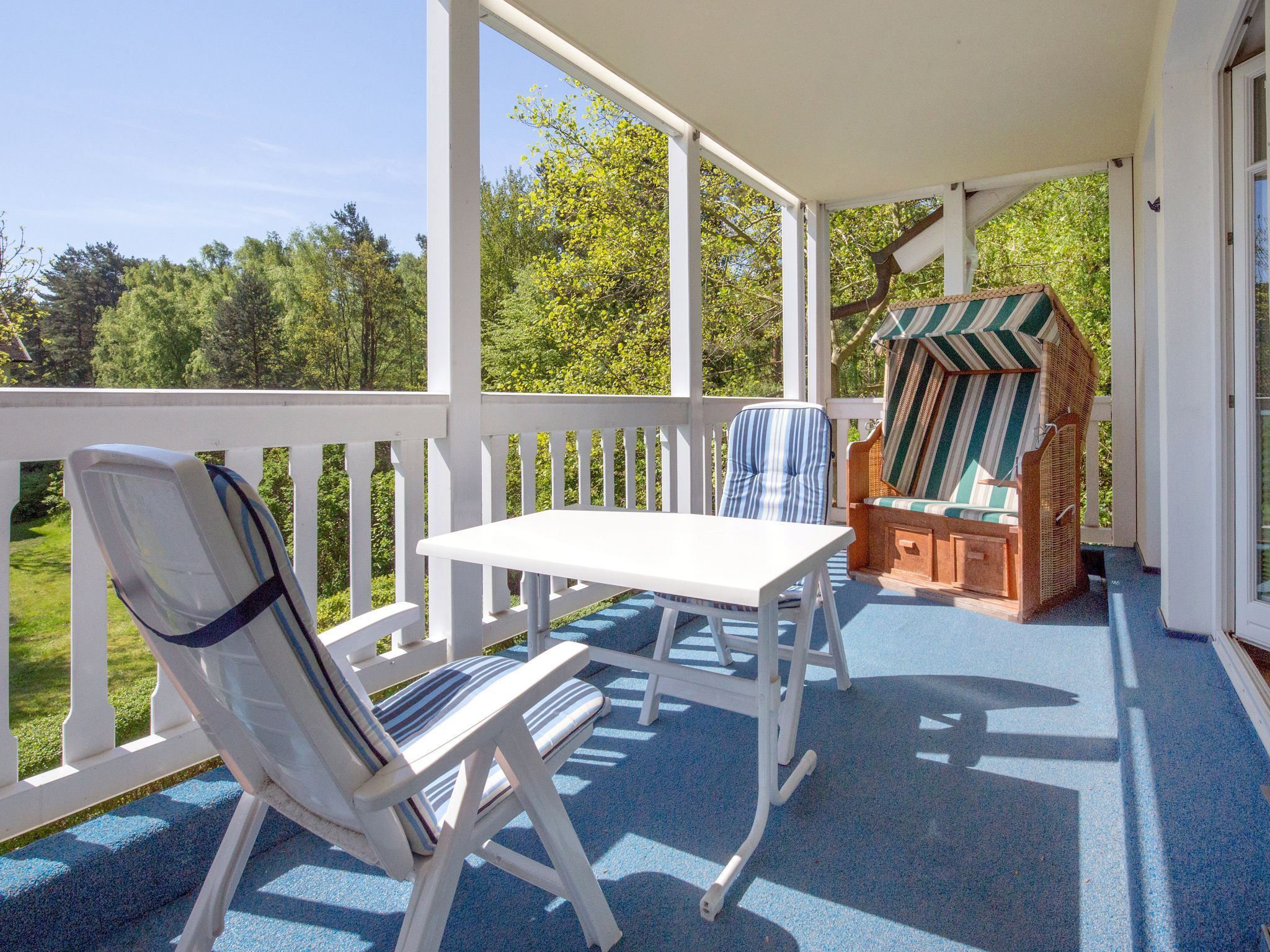 Dünenpark Binz Komfortplus Ferienwohnung mit 1 Schlafzimmer und Balkon im Obergeschoss (054) Insel Rügen - Balkon