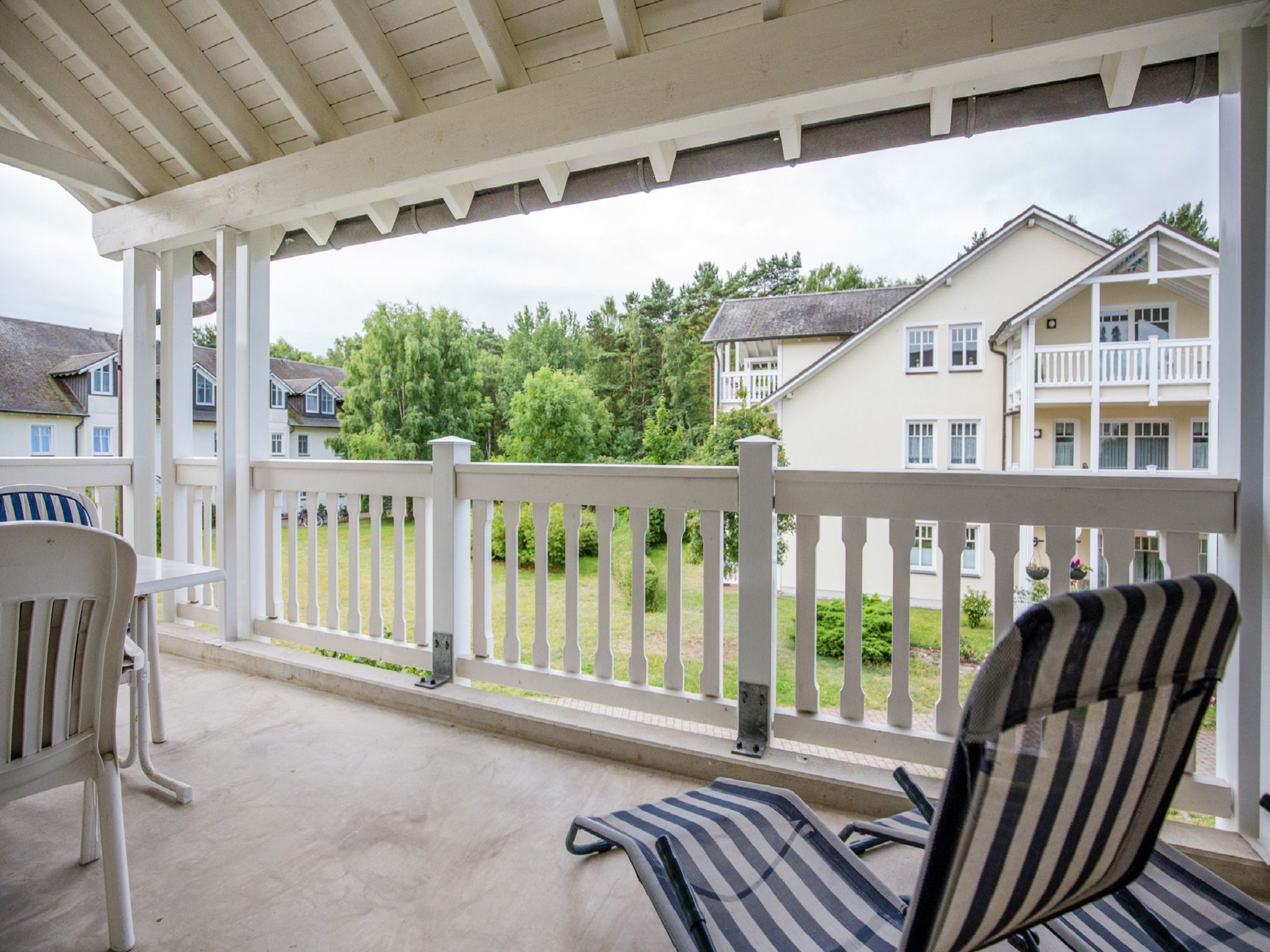 Dünenpark Binz Komfort Ferienwohnung mit 1 Schlafzimmer und Balkon im Obergeschoss (066) Insel Rügen - Balkon