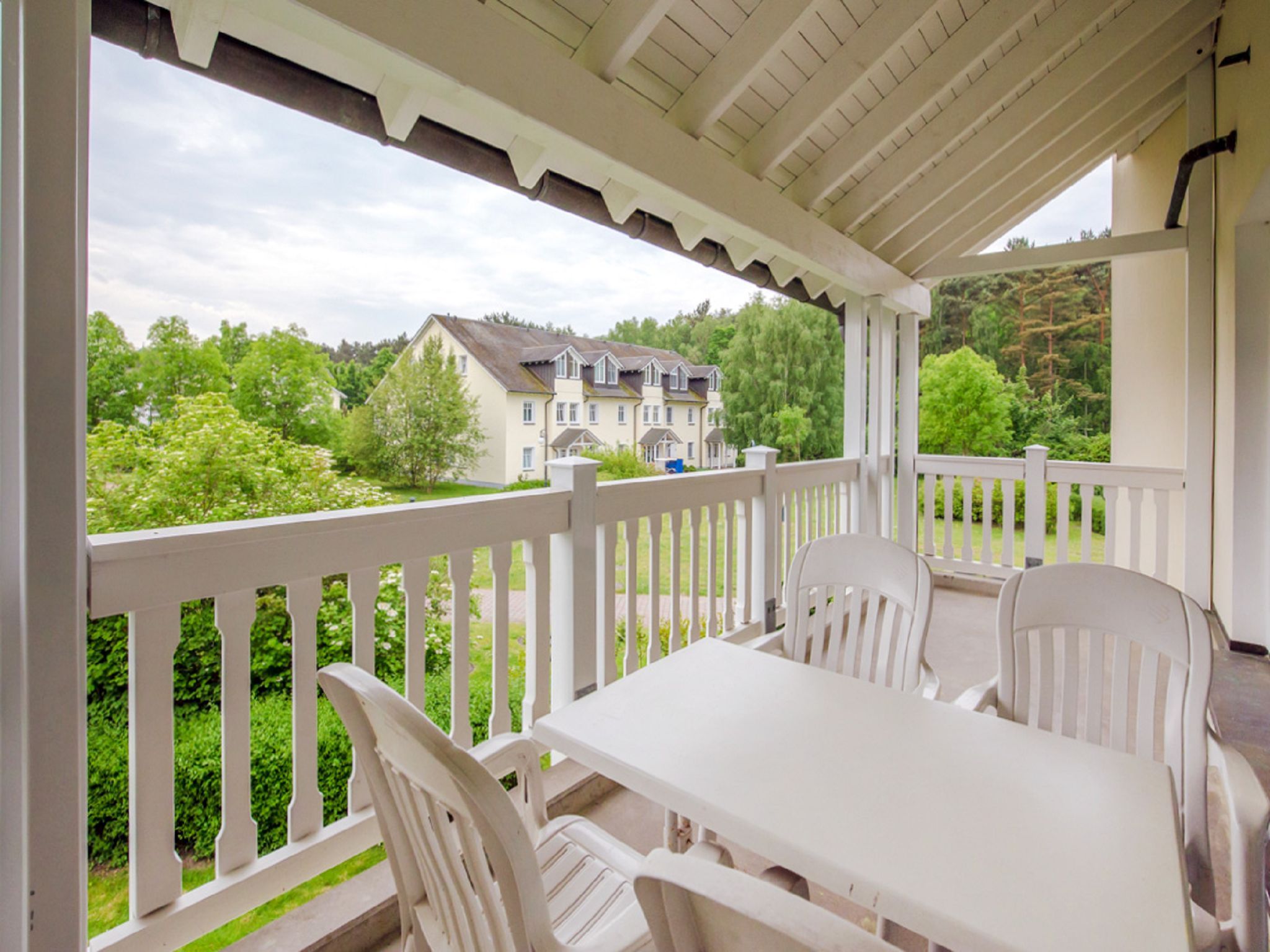 Dünenpark Binz Komfort Ferienwohnung mit 1 Schlafzimmer und Balkon im Obergeschoss (067) Insel Rügen - Balkon