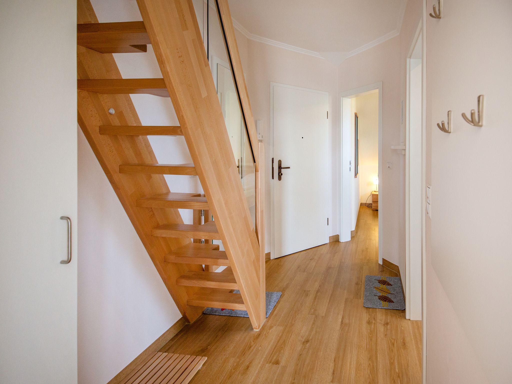 Dünenpark Binz Komfortplus Ferienwohnung mit 1 Schlafzimmer und Balkon im Dachgeschoss (114) Insel Rügen - Empfang