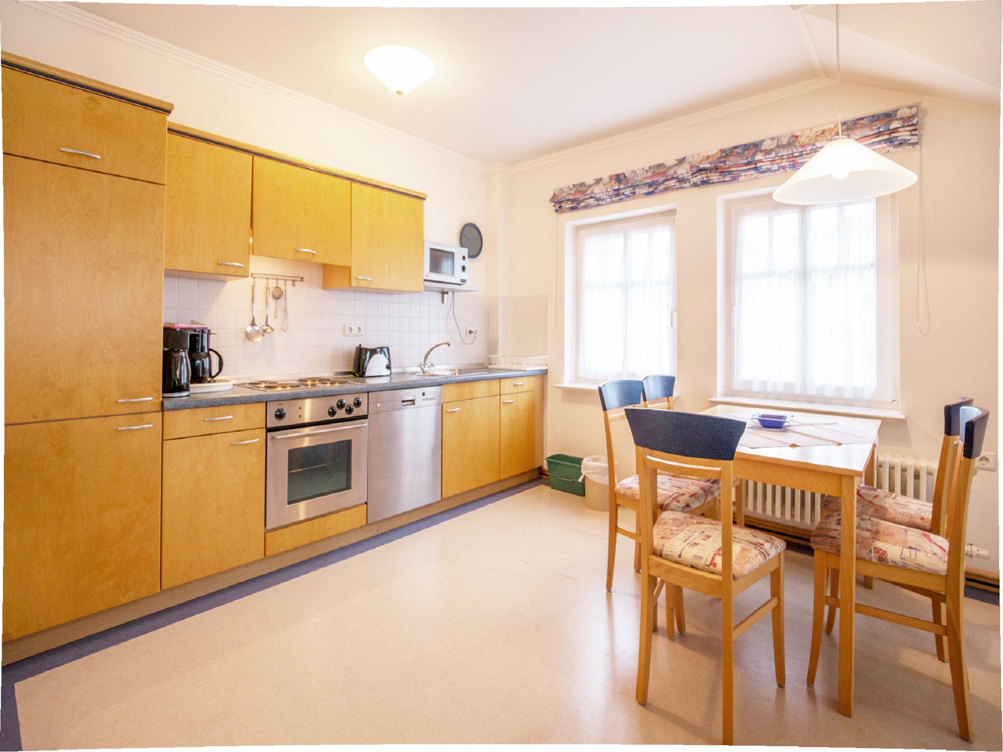 Dünenpark Binz Komfort Ferienwohnung mit 1 Schlafzimmer und Balkon im Dachgeschoss (150) Insel Rügen - Küche / Küchenzeile